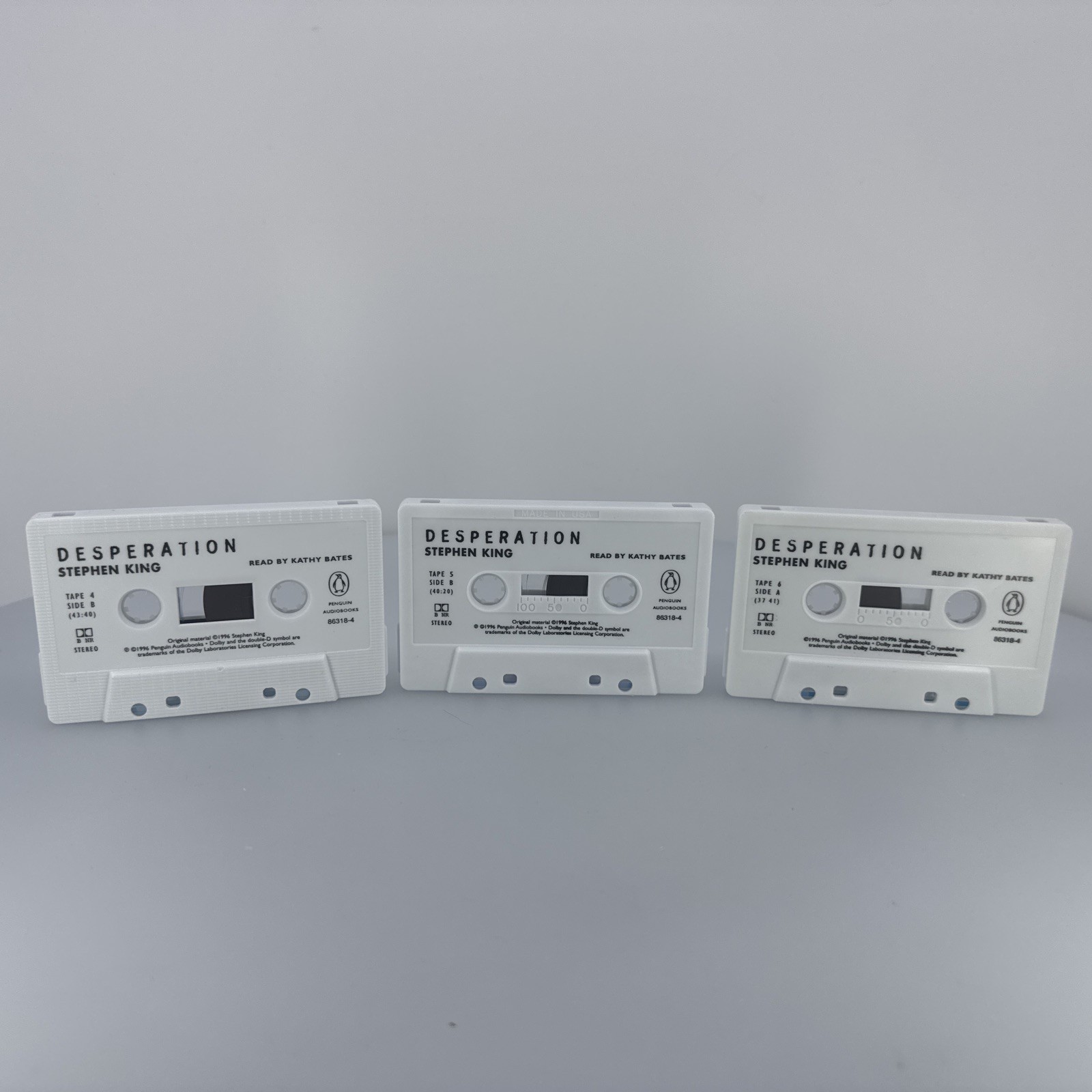 Desperation Penguin Audiobook by Stephen King Set of 6 Cassette Tapes