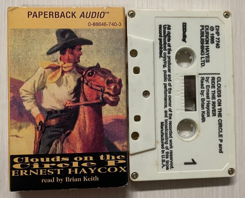 Ernest Haycox Clouds on The Circle P Audio Book Cassettes Tested Brian Keith
