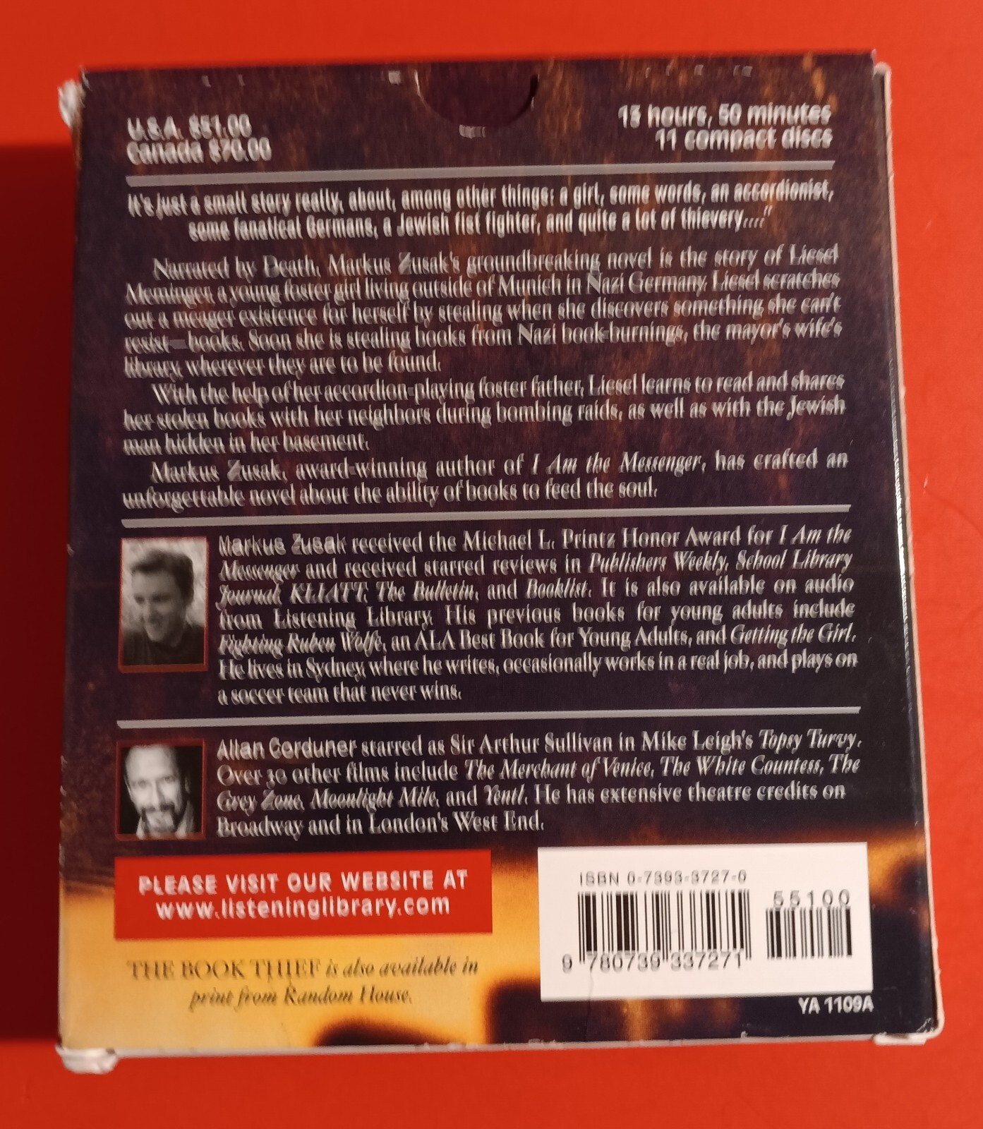 THE BOOK THIEF (AUDIOBOOK 2006) VG++ PLAY TESTED FREE SHIPPING