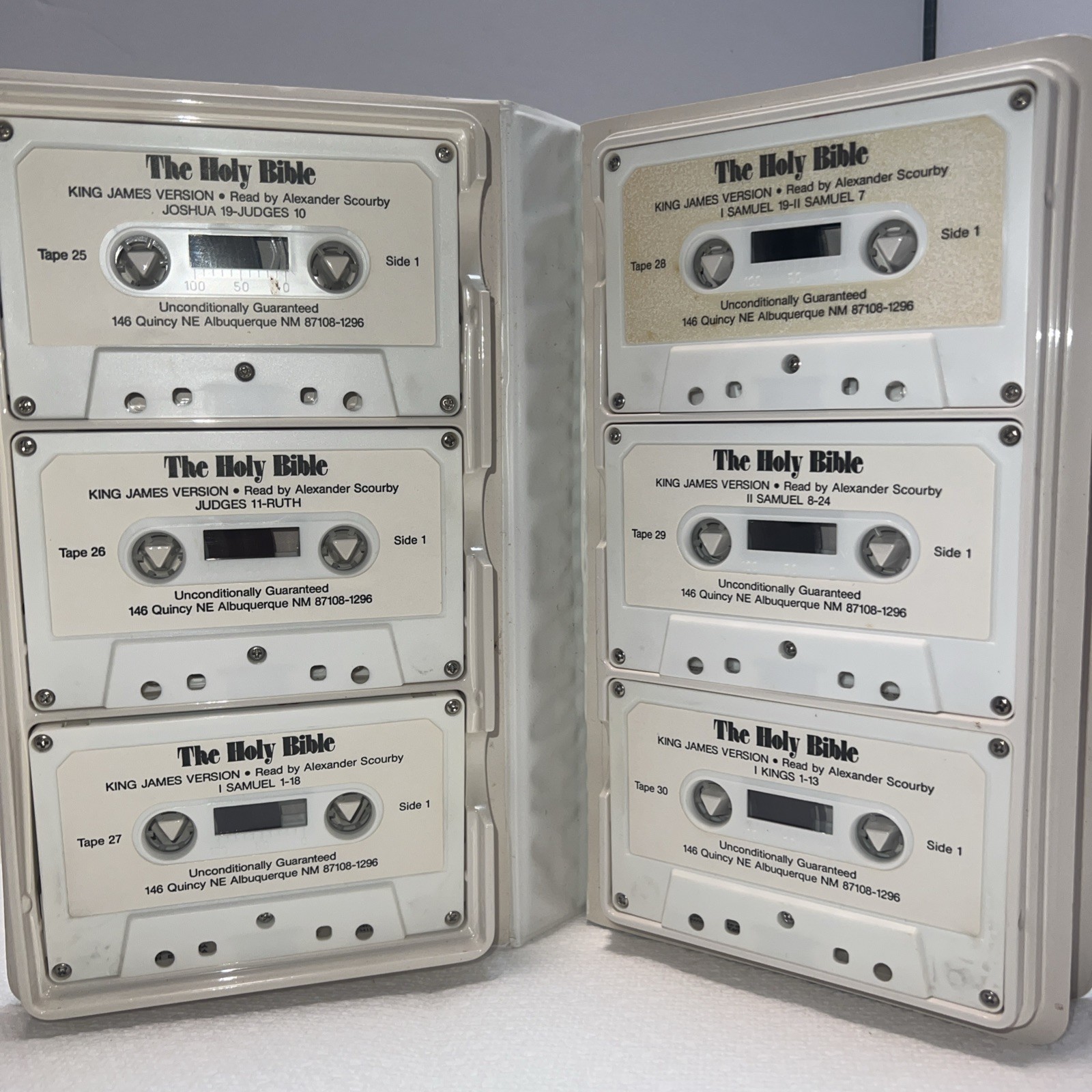 The Holy Bible King James Version Cassette Old & New Testament Alexander Scourby