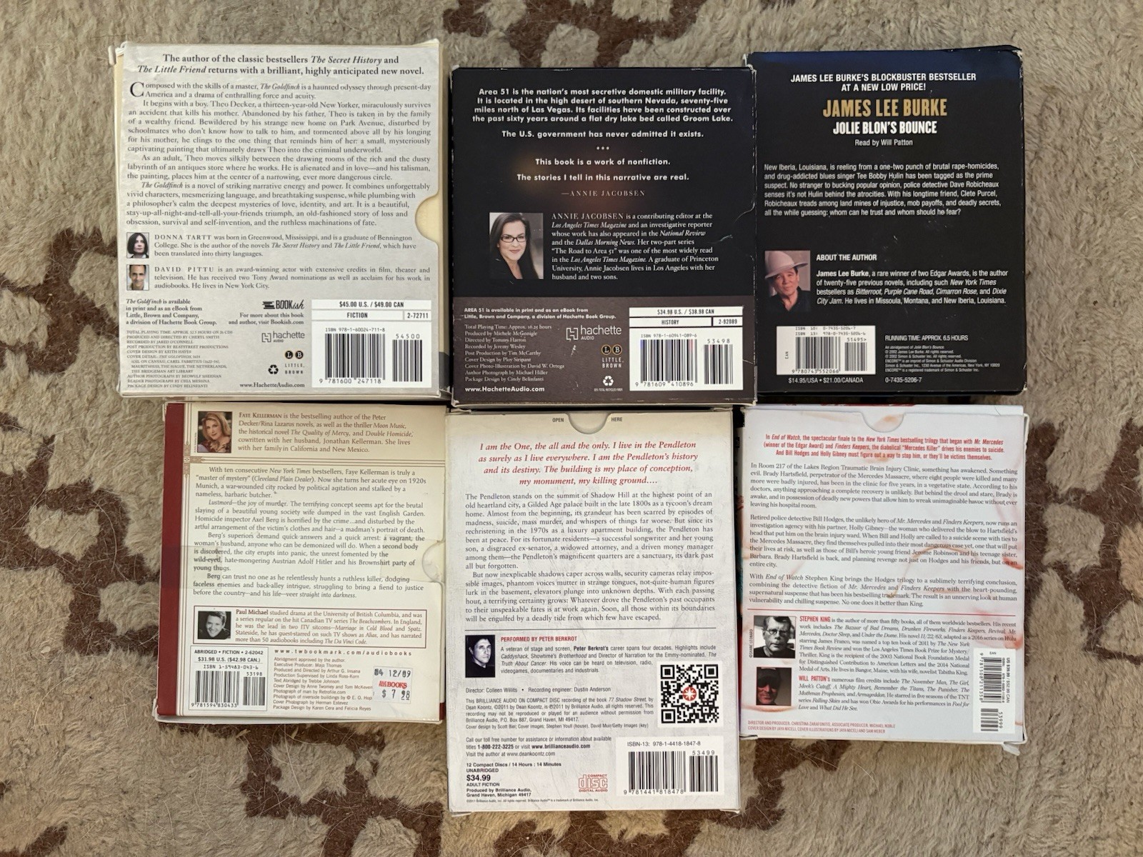 Lot Of 6 Audio Books on CD — ALL Are Missing 1 Disc