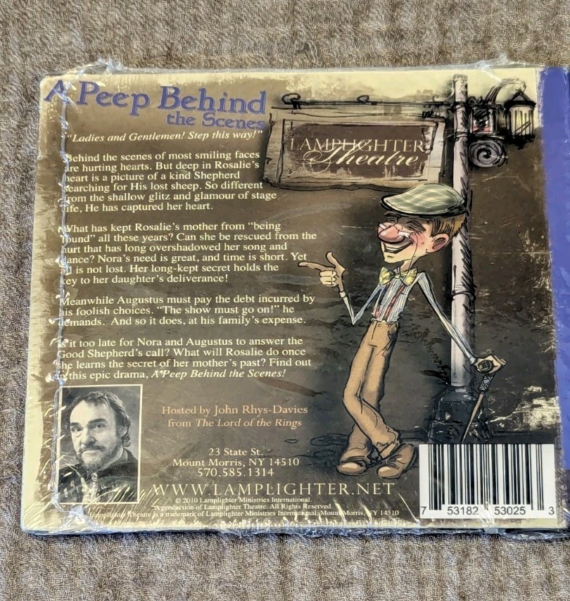 NEW SEALED Lamplighter Theatre A Peep Behind the Scenes 3 CD Audio Drama LOTR
