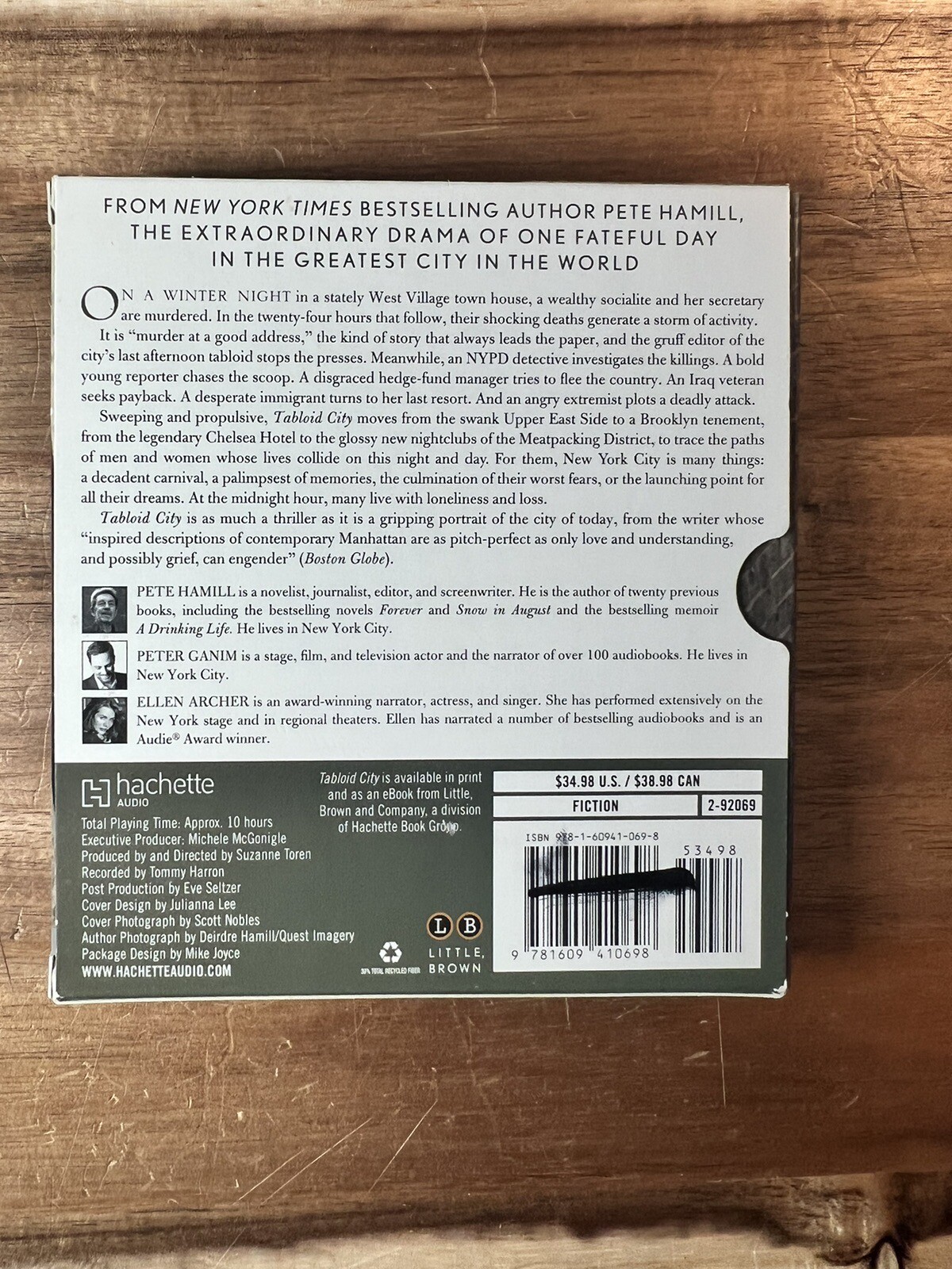 Tabloid City: A Novel by Pete Hamill (2011, CD, Unabridged)