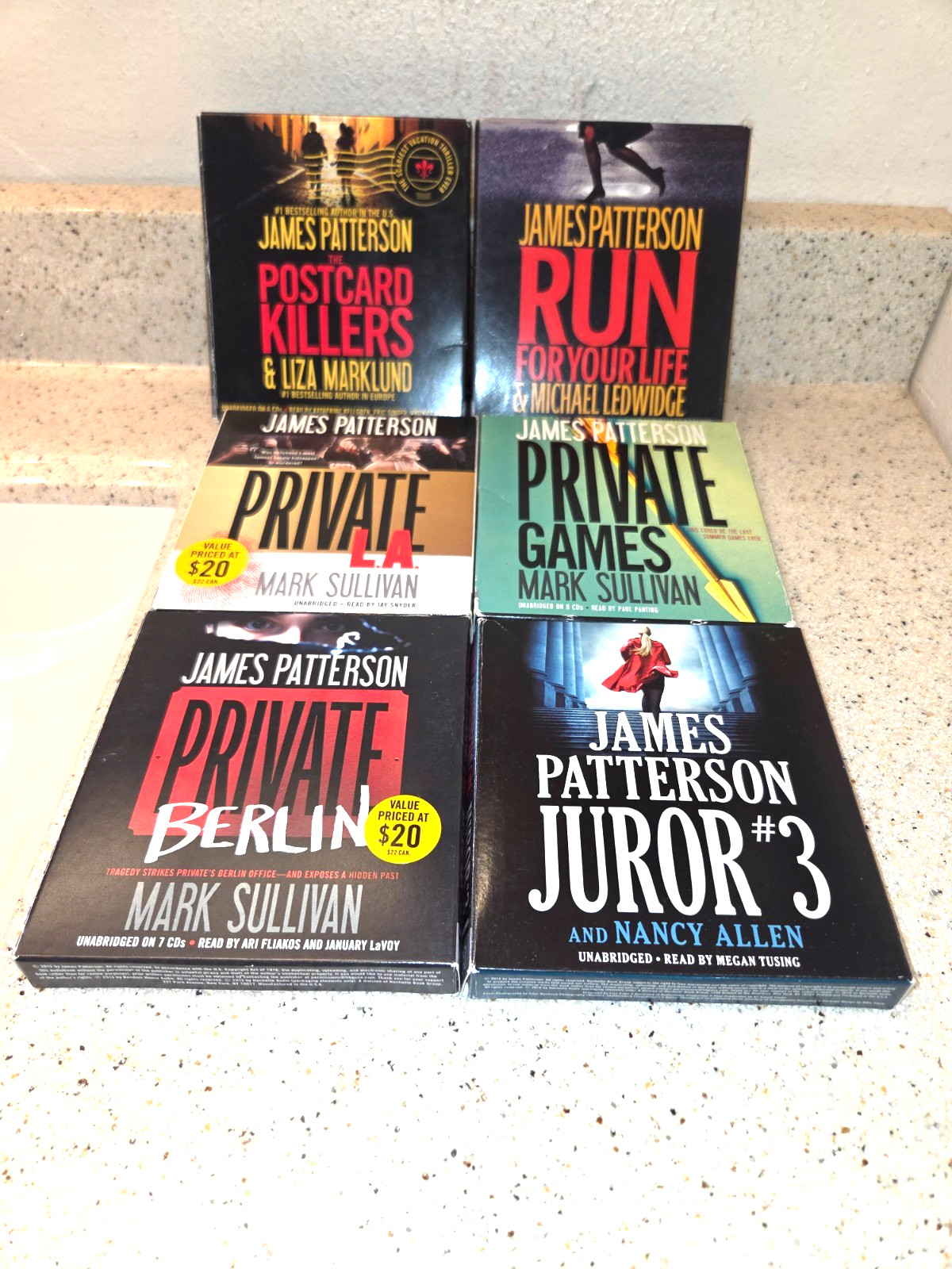 James Patterson Bundle (Audio CDs) 6 Different Audio books, see inside