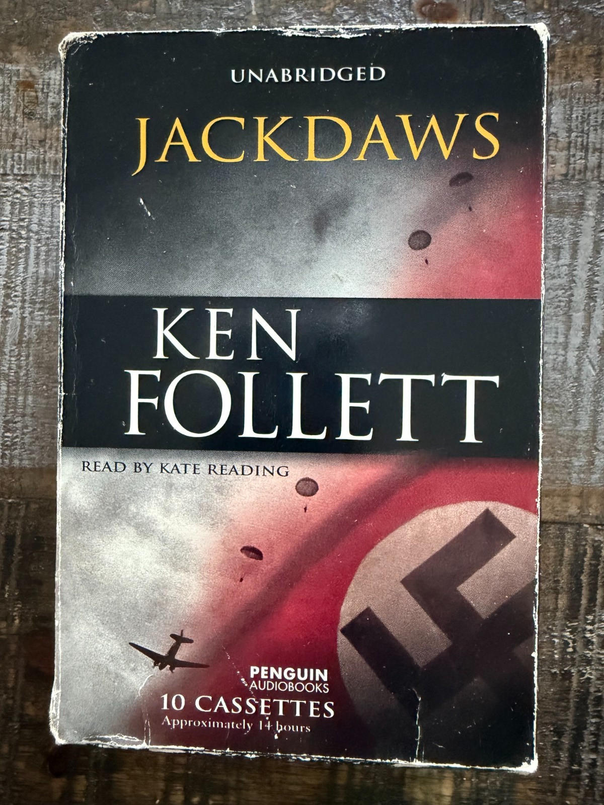 KEN FOLLETT Audio Cassette Books-FREE SHIP*-JACK DAWS-HAMMER OF EDEN-THIRD TWIN