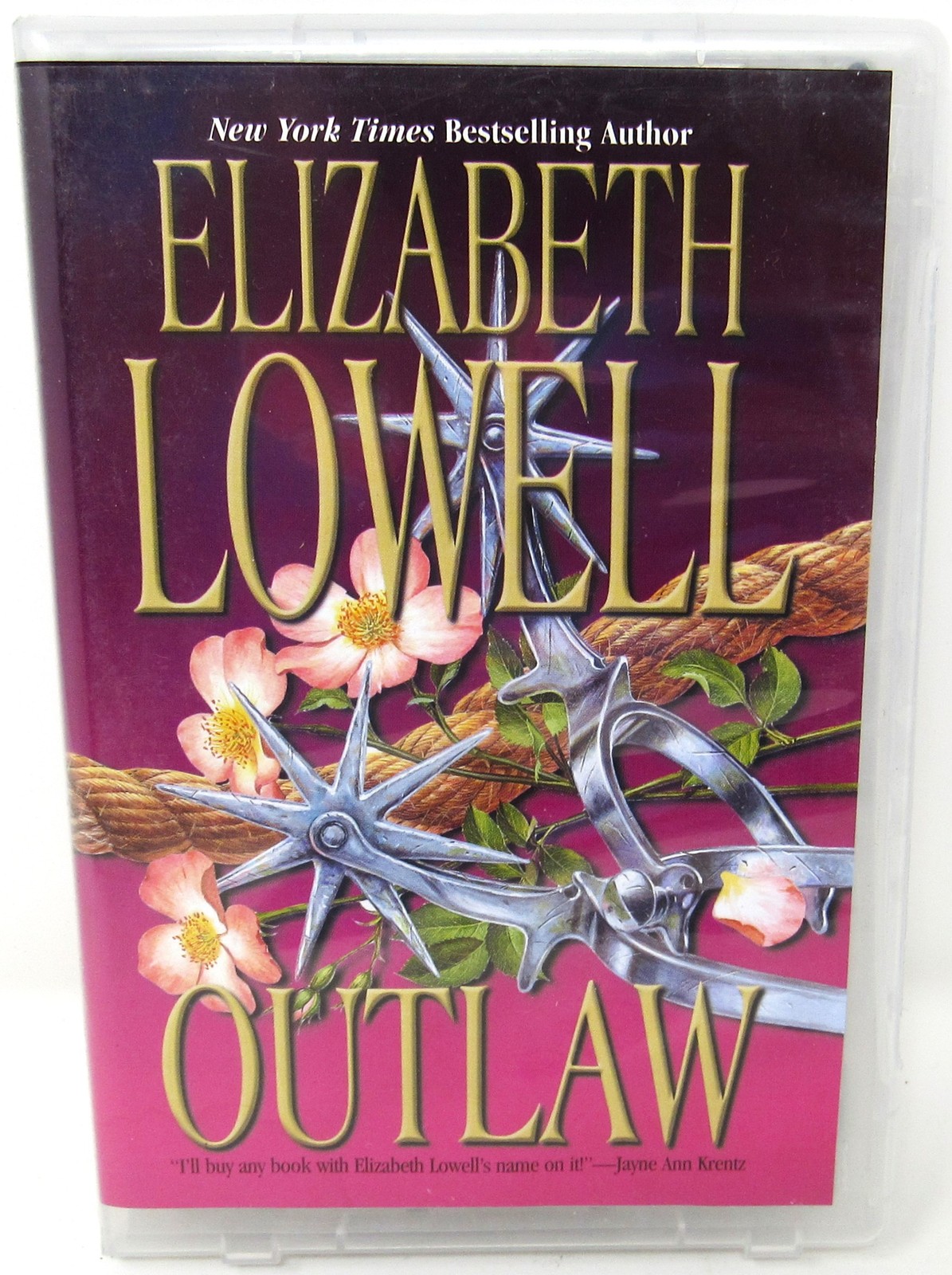 Elizabeth Lowell Chain Lightning Outlaw Cassette Audio Book Lot of 2 Free Ship