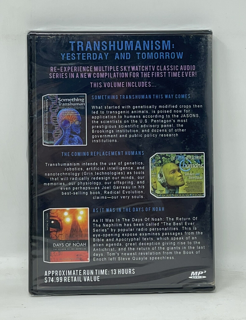 Skywatch TV Classics: Transhumanism Yesterday and Tomorrow MP3 CD — NEW SEALED