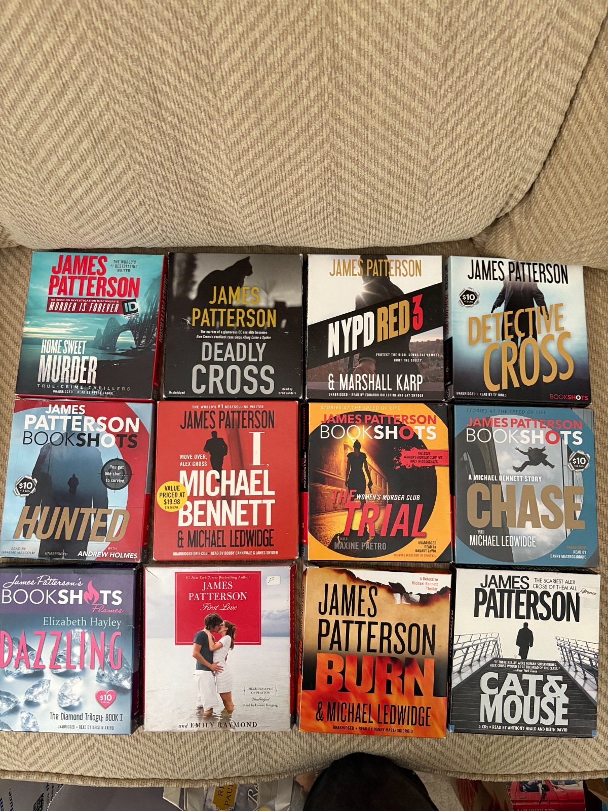 BOOKS ON TAPE (Audiobook/CD) | — Unabridged Lot of 35 James Patterson