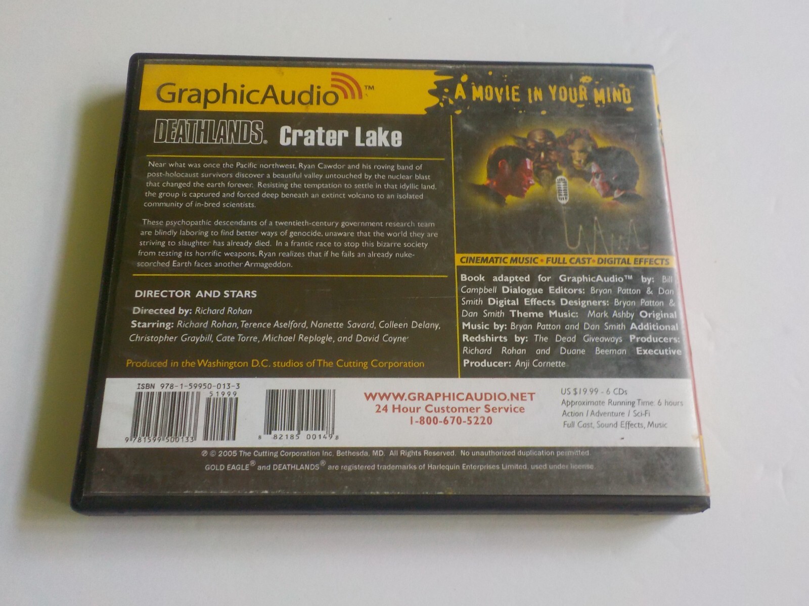 GraphicAudio James Axler Book 4 Death Lands Crater Lake 6 CD Audiobook