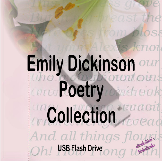 Emily Dickinson Poetry Collection of 5 Audiobooks on USB Flash Drive