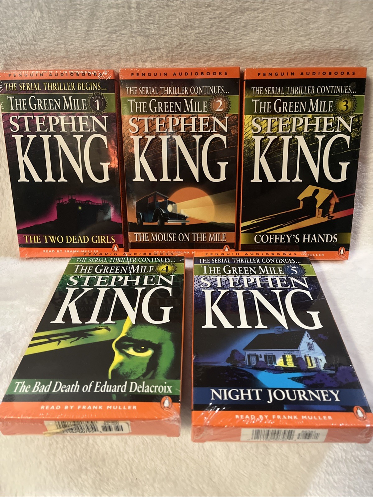 The Green Mile NEW SEALED by STEPHEN KING on Cassettes Audiobooks Parts 1-5 READ