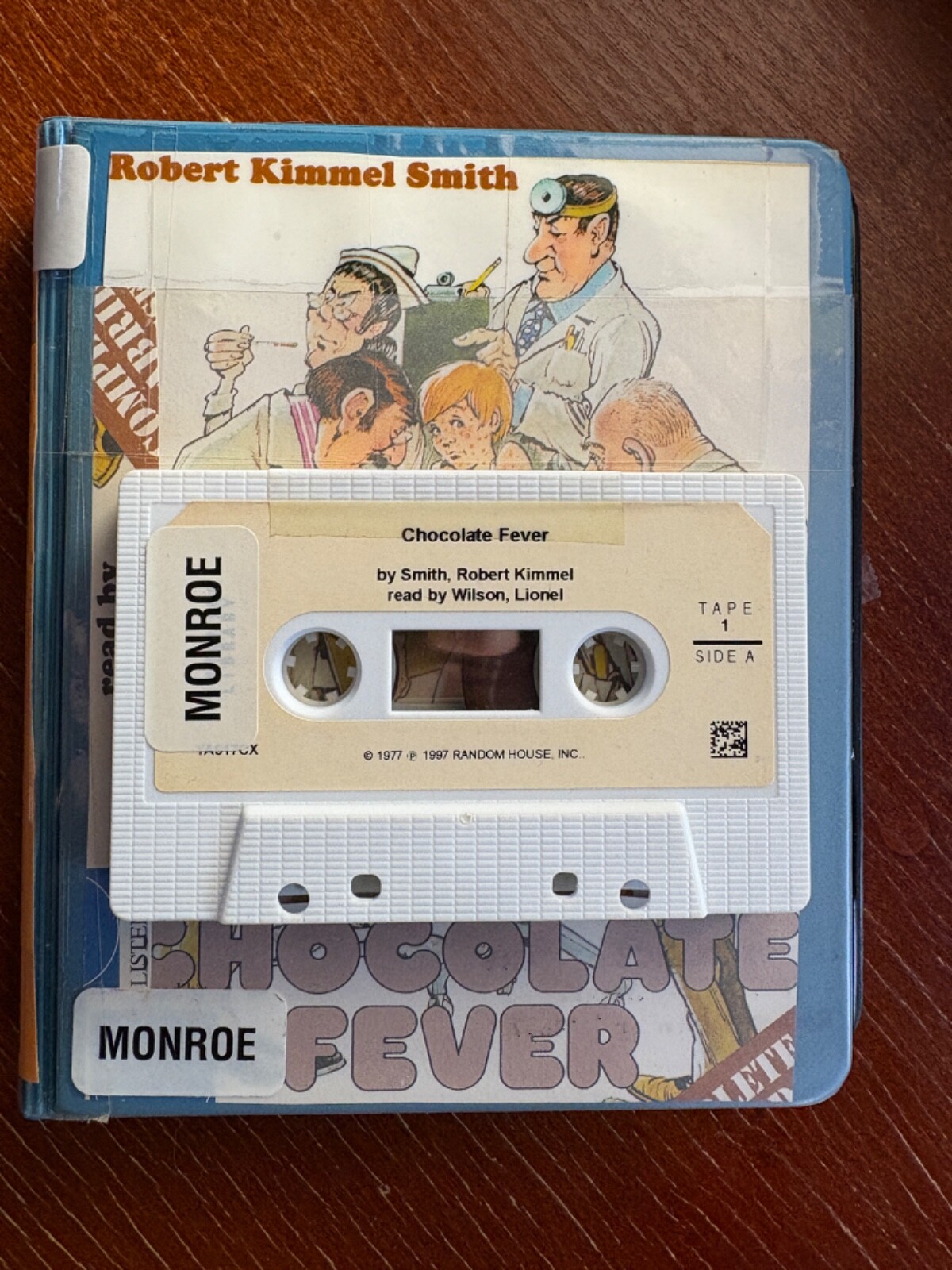 Chocolate Fever by Robert Kimmel Smith ( ex-library audio cassette 1997)