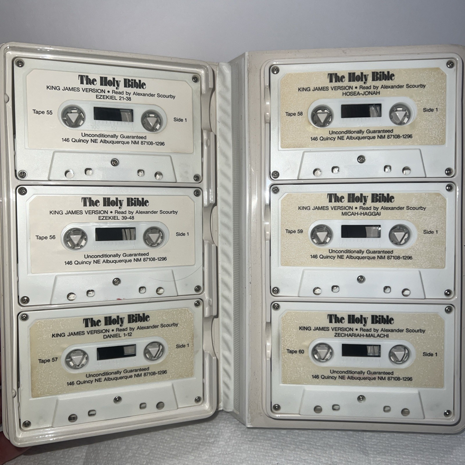 The Holy Bible King James Version Cassette Old & New Testament Alexander Scourby