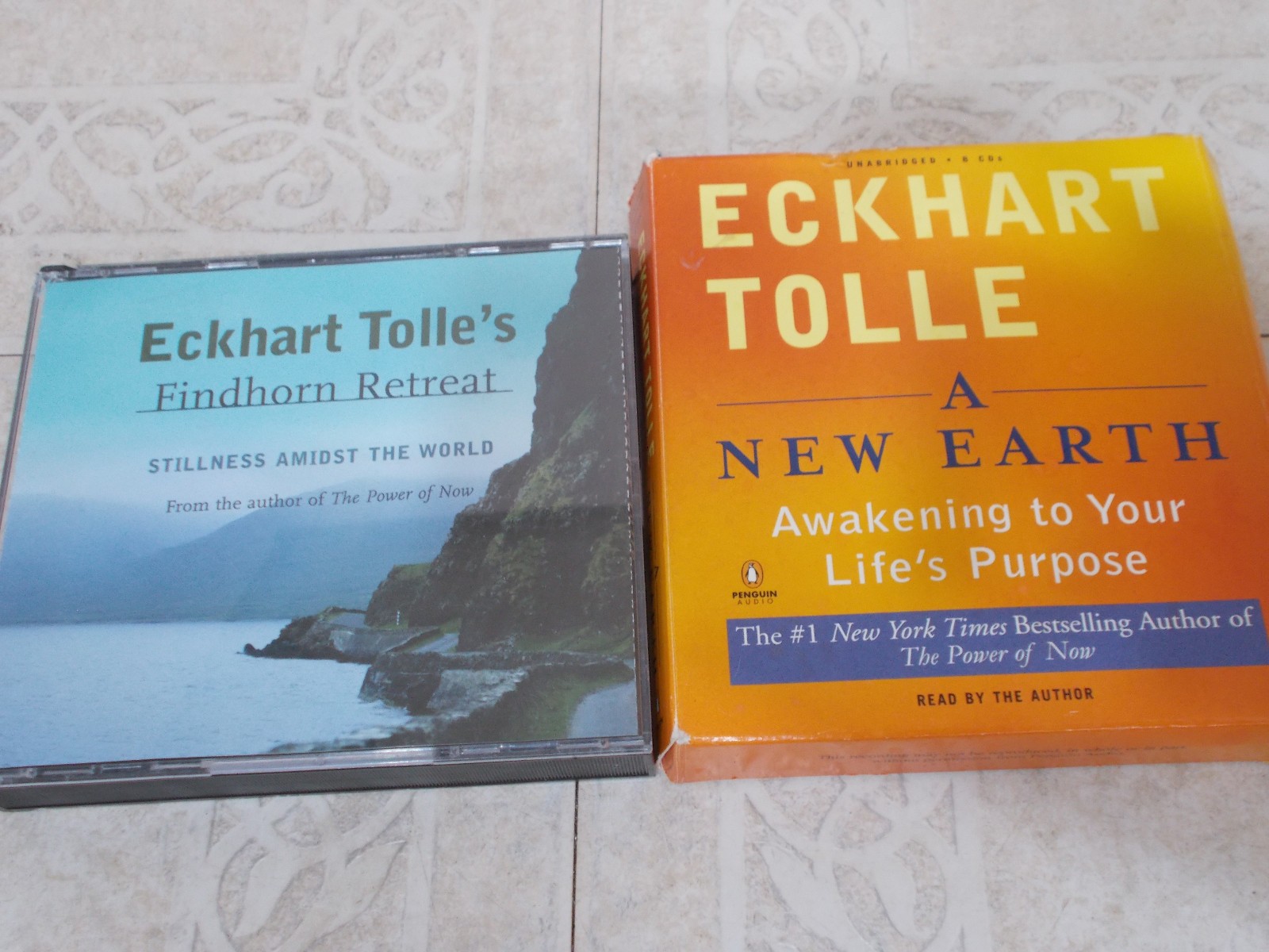 Lot of 2- Eckhart Tolle CD’s «A New Earth» & «Findhorn Retreat» Self Help 6 Disc