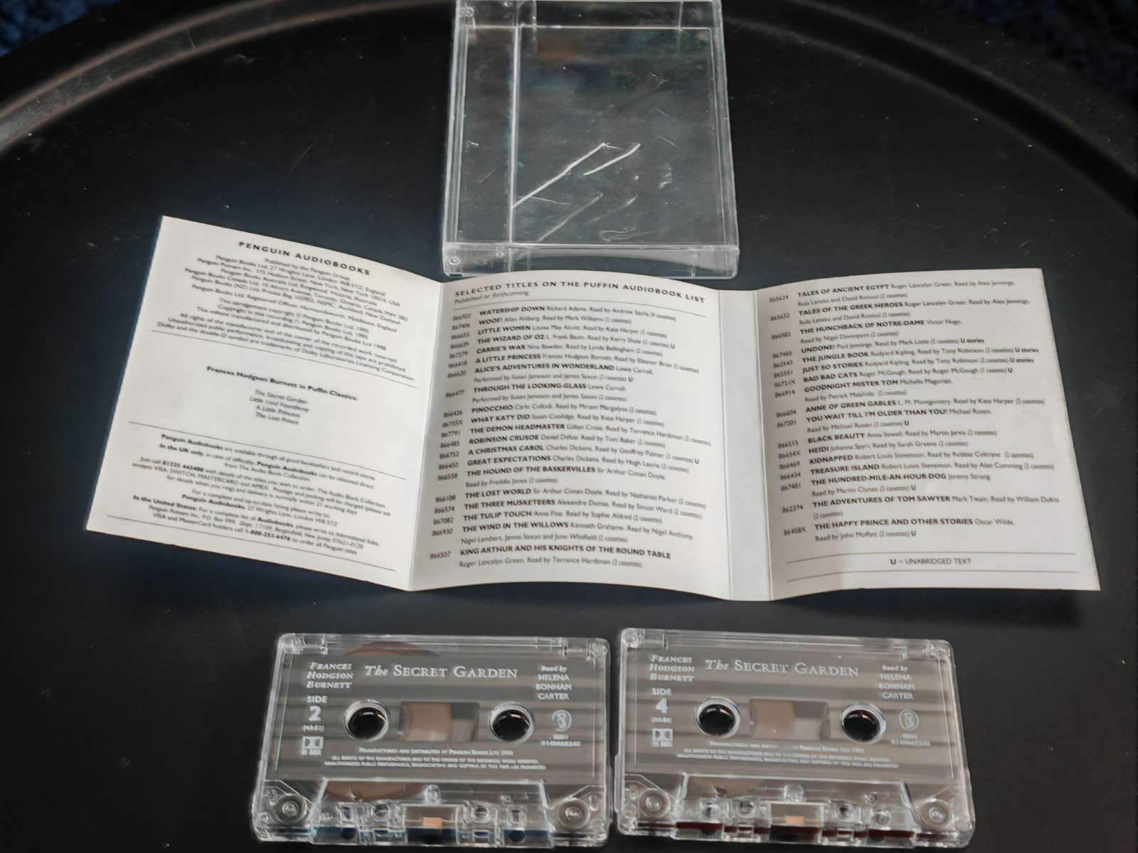 The Secret Garden by Frances Hodgson Burnett Cassette, 1998 Puffin Audiobooks