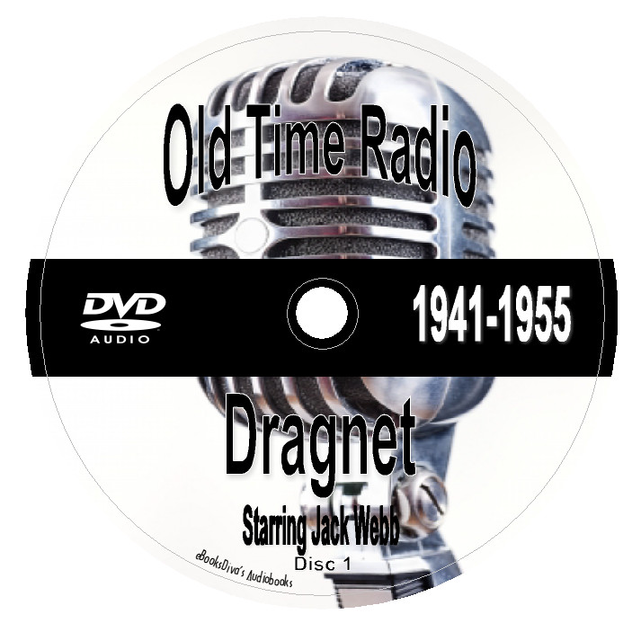 Dragnet Radio Broadcasts OTR 311 Episodes from 1941-1955 in 2 MP3 Audio DVDs