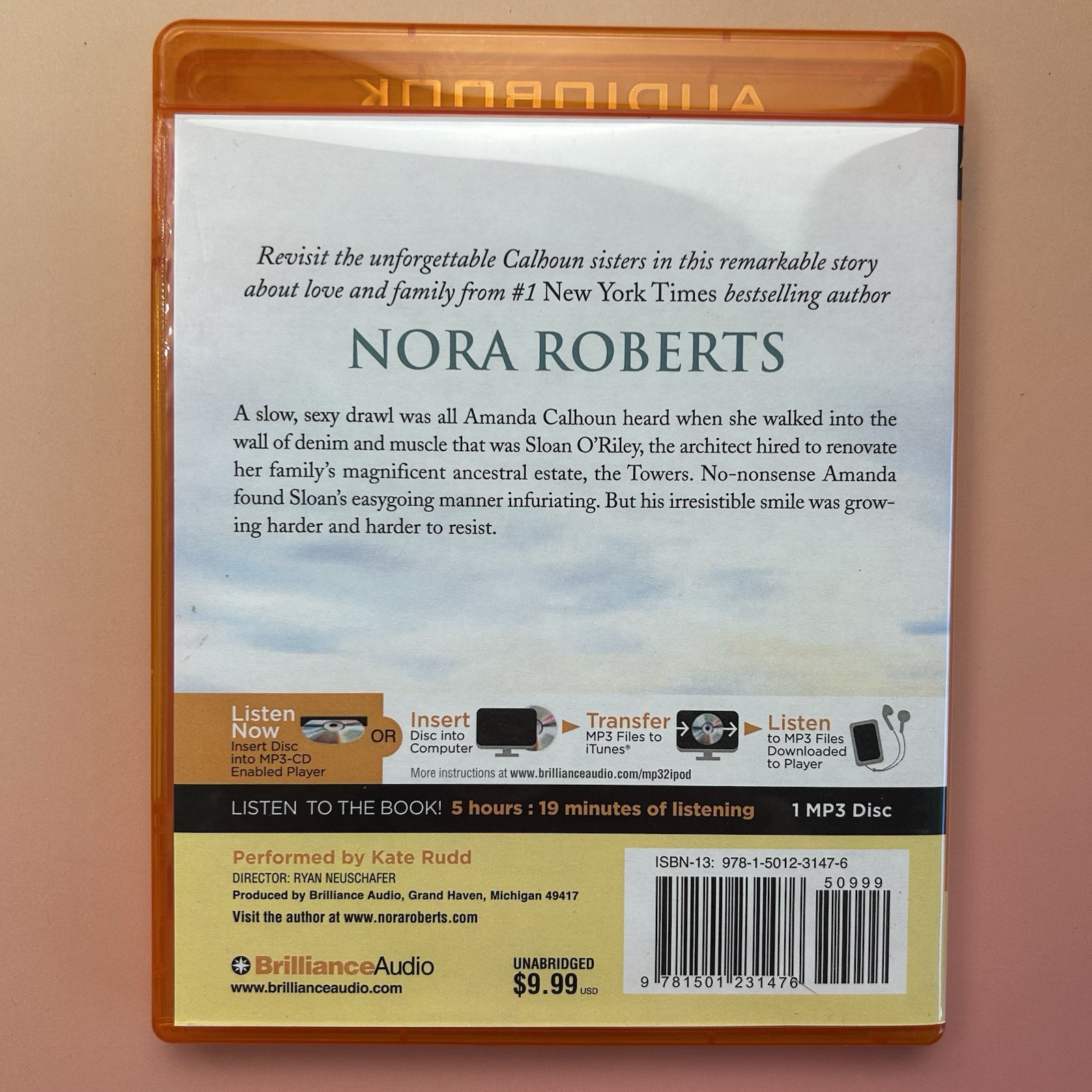 Nora Roberts A man For Amanda MP3 audio CD audiobook