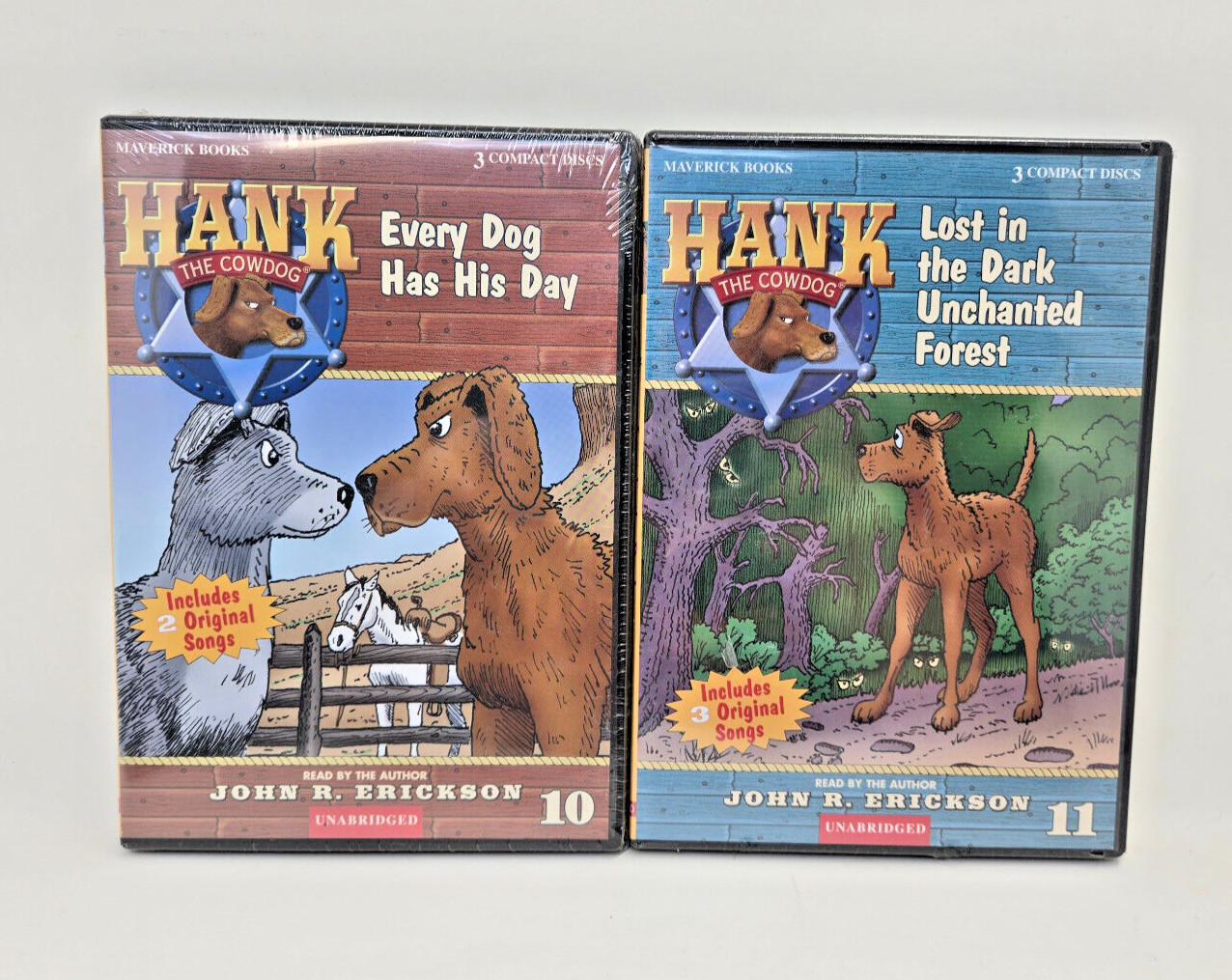 Hank The Cowdog Series Read by John R. Erickson Unabridged Set of Books 1-11 NEW