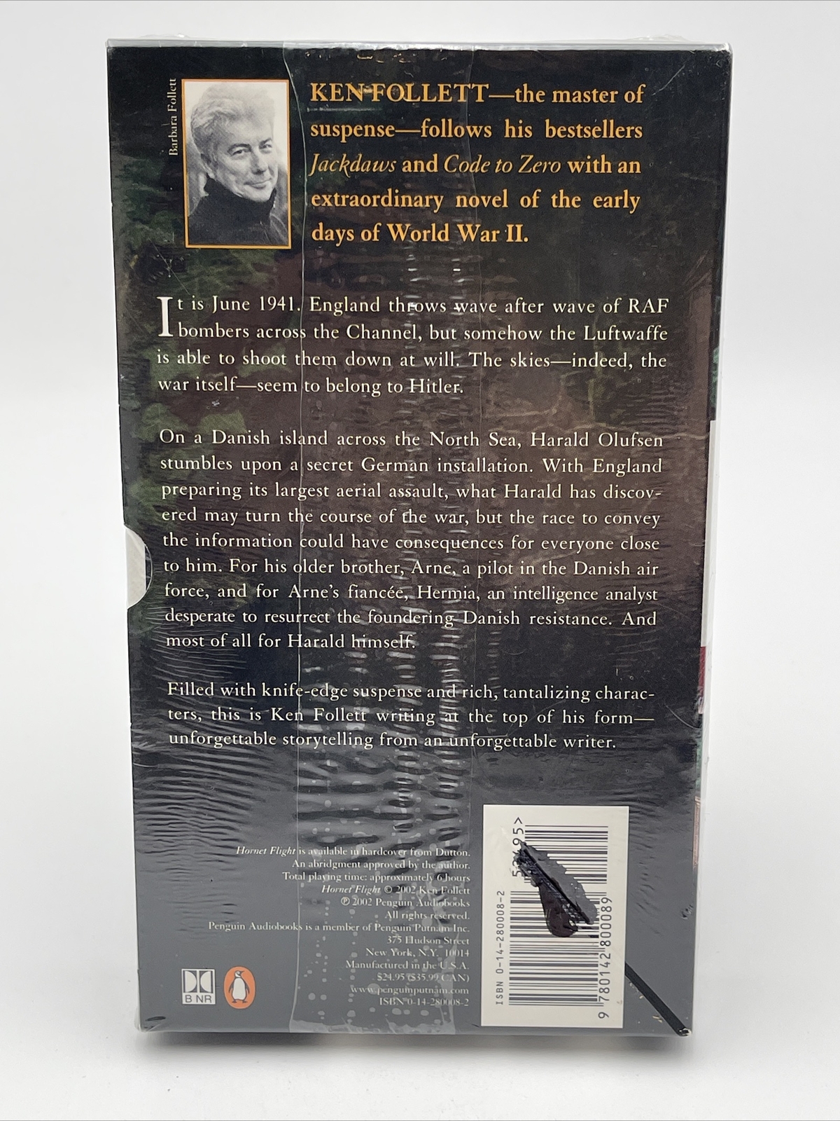 Hornet Flight Ken Follett Abridged WWII Audiobook on Cassette Tapes New Sealed