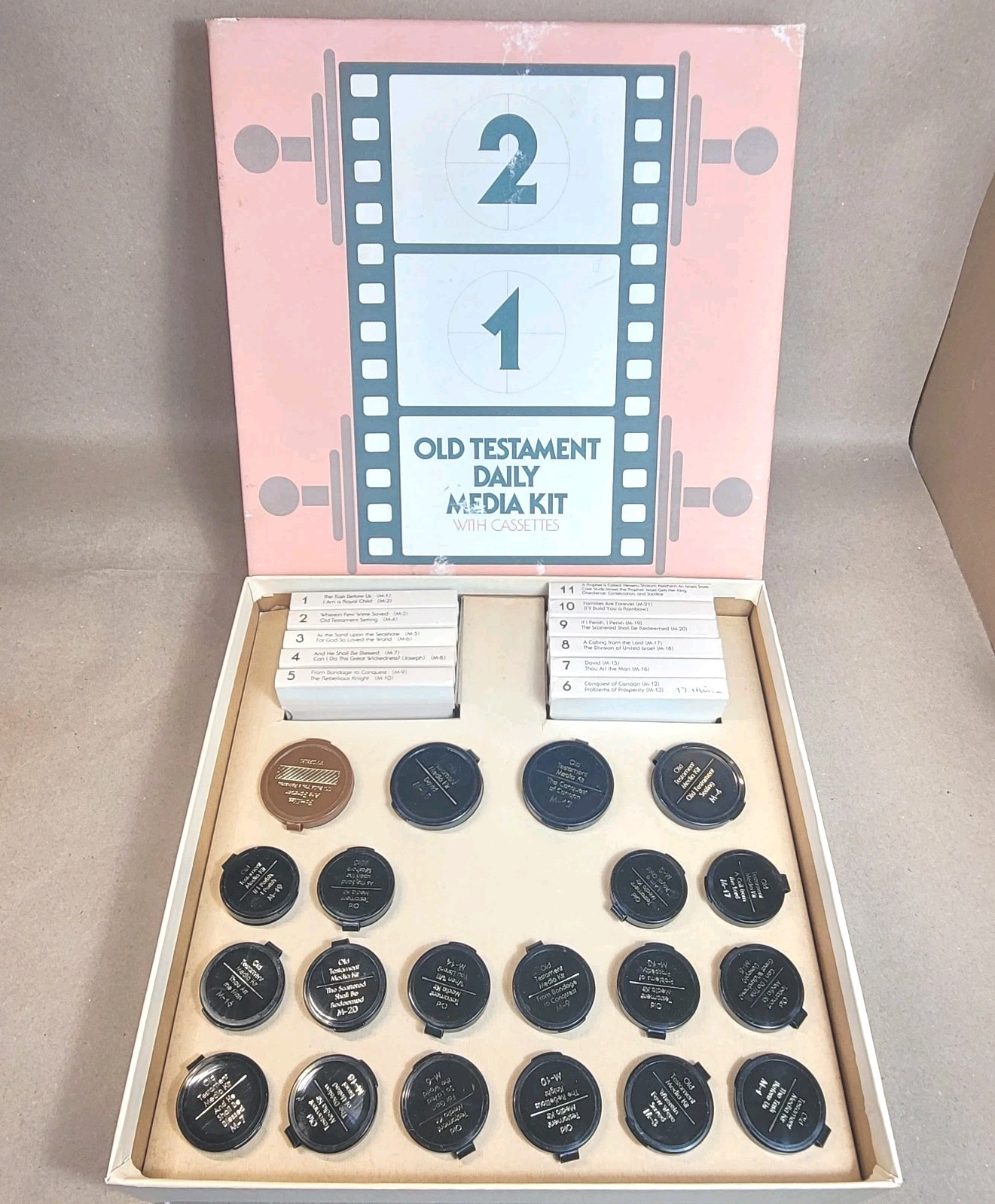 LDS MORMON SEMINARIES Old Testament Daily Media Kit Filmstrips + Cassettes Vtg