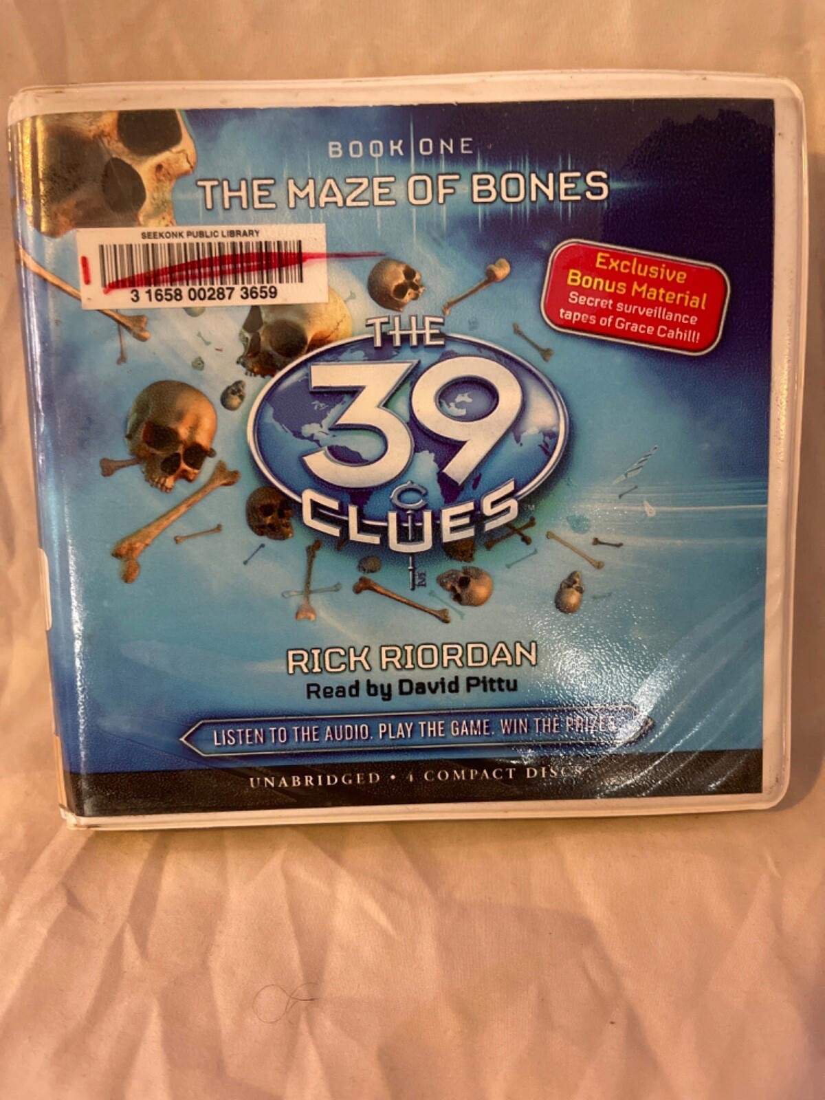 Shelf200 Audiobook~The 39 Clues- Rick Riordan- unabridged- 4CDs