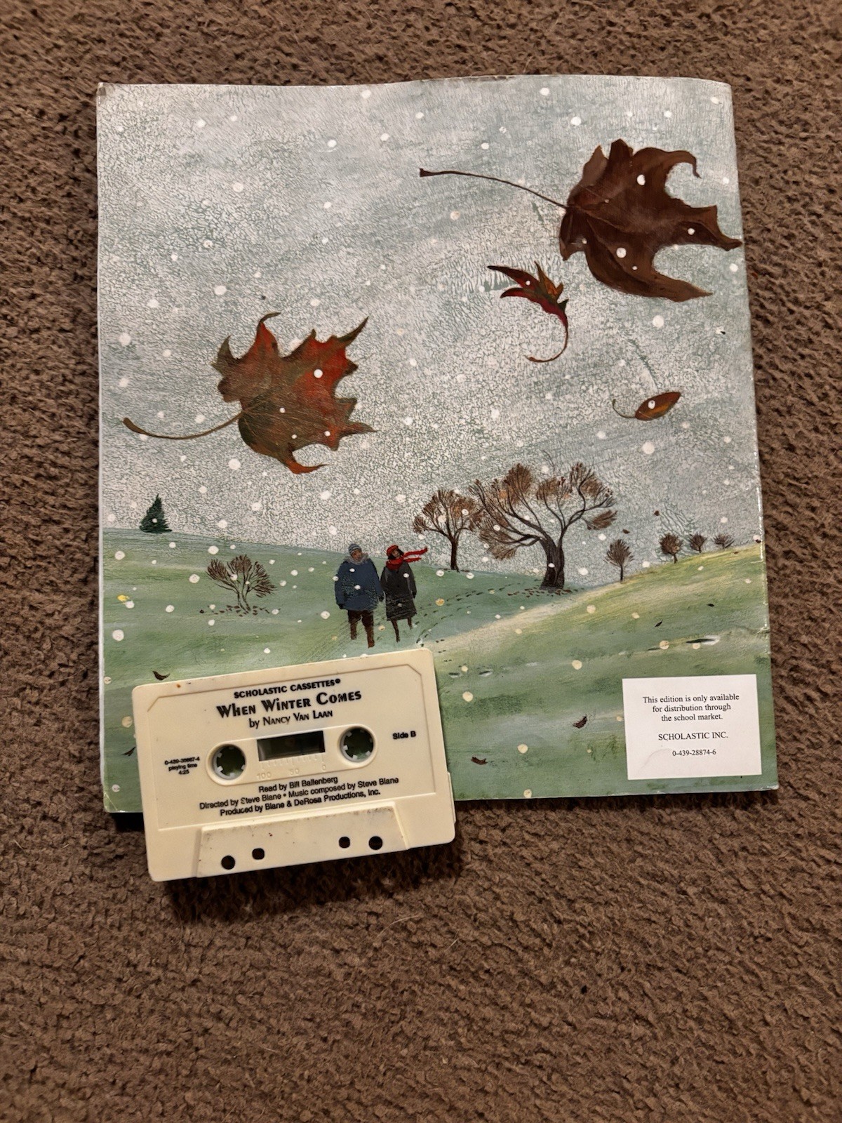 Scholastic Cassettes When Winter Comes by Nancy Van Laan Audiobook Cassette 2000