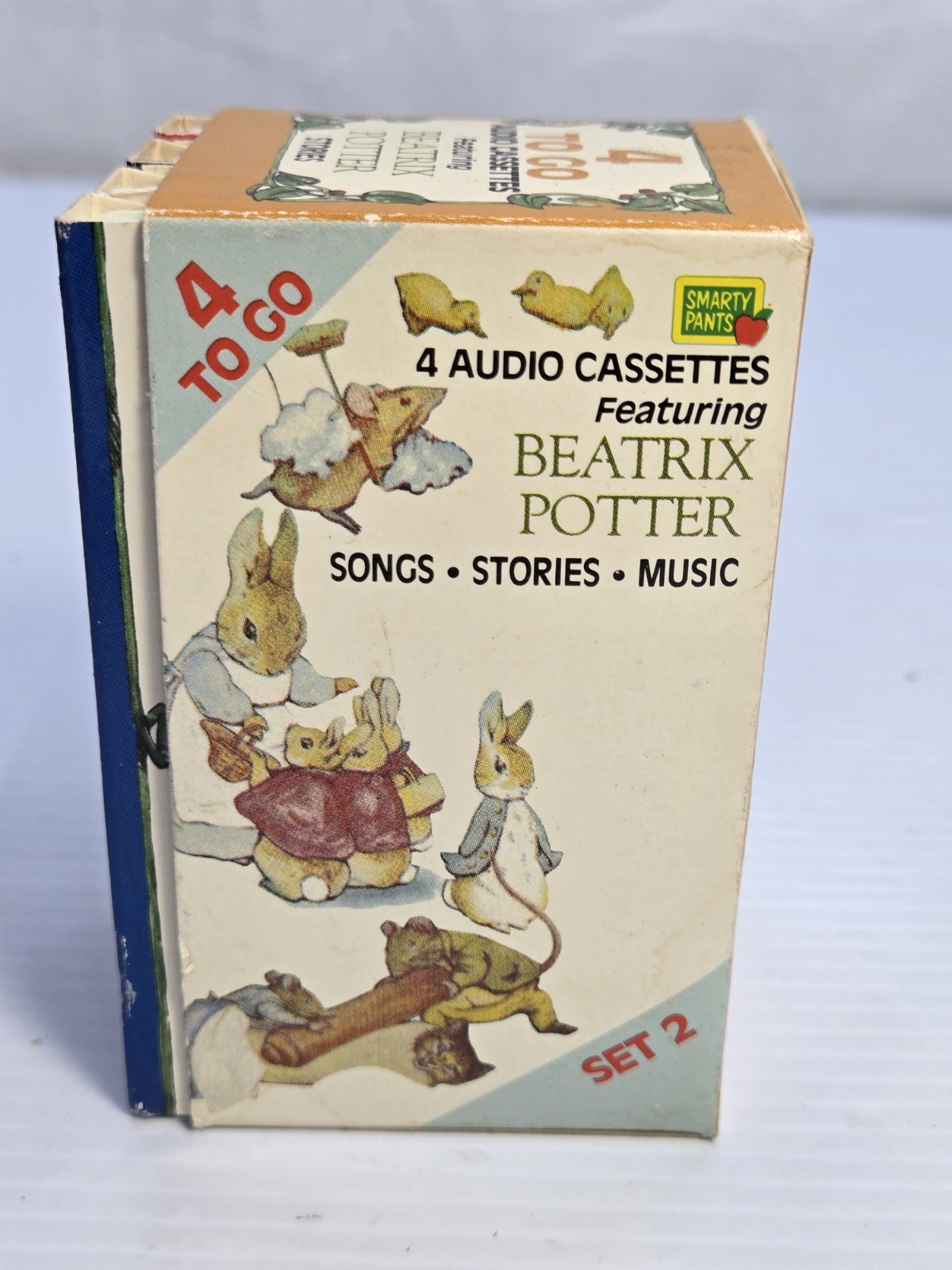 Vintage Beatrix Potter Peter Rabbit Audio Cassette Set Box 1980s Childrens Tap