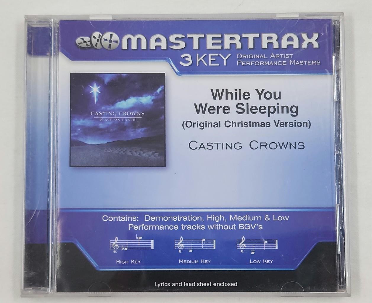 Mastertrax 3 Key CD : While You Were Sleeping Original Christmas Casting Crowns