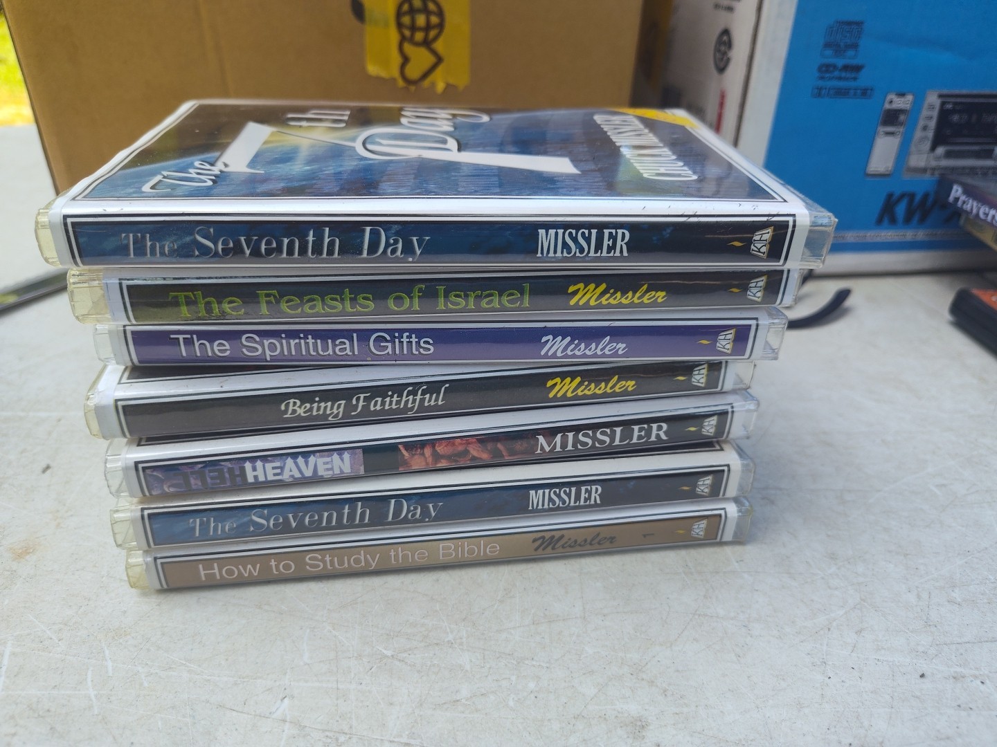 Lot of 7 Chuck Missler Audio Cassettes