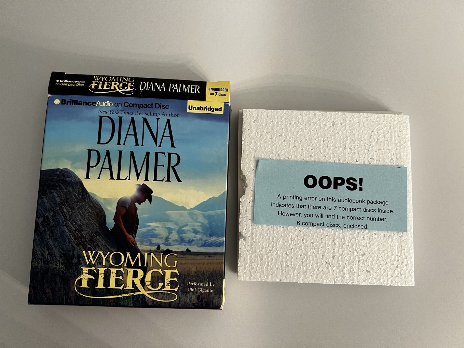 Wyoming Fierce by Diana Palmer Compact Disc Audiobook