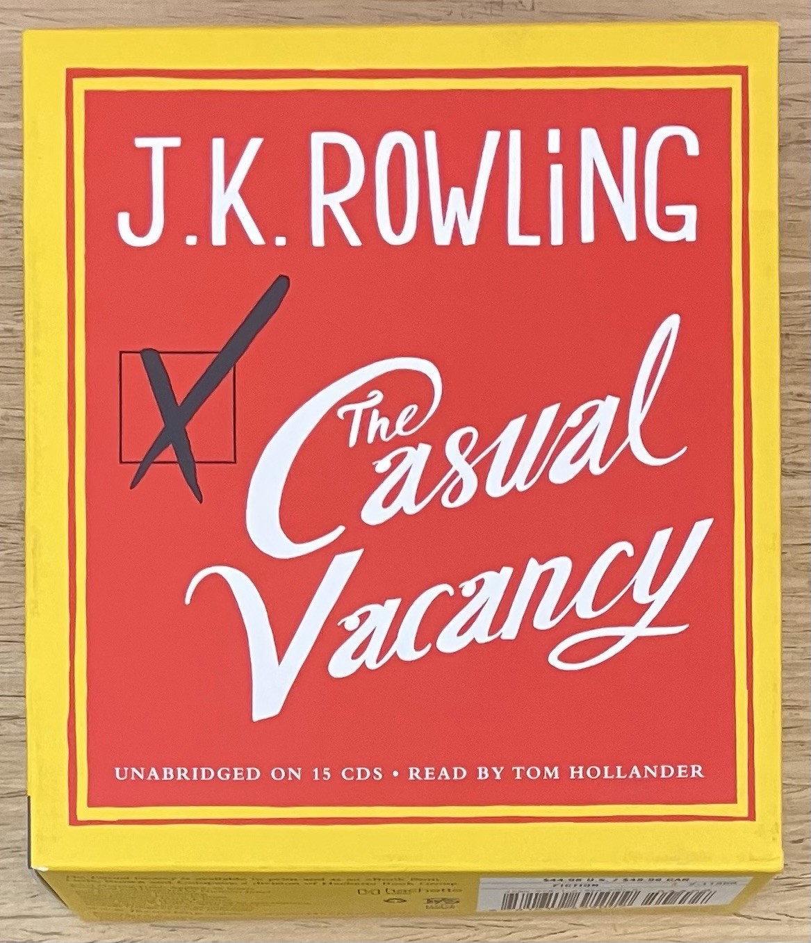 The Casual Vacancy JK Rowling Audiobook CD 15 Disc Set Tom Hollander