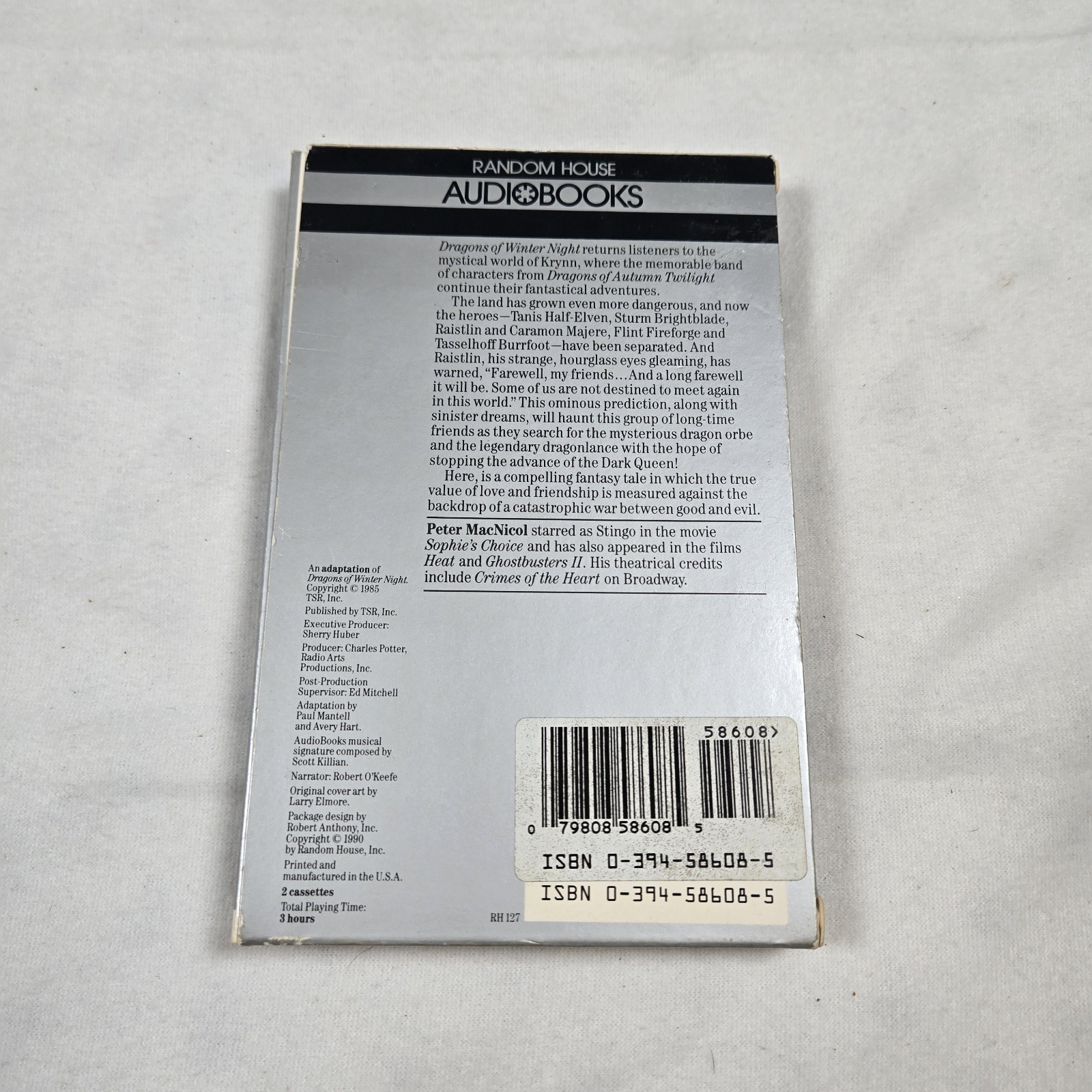 Dragonlance Chronicles Dragons Of Winter Night Audiobook Cassette Margaret Weis