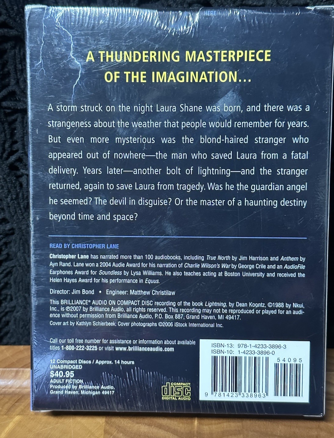 BRAND NEW — Lightning by Dean Koontz 2007 Unabridged Audiobook CD — SEALED