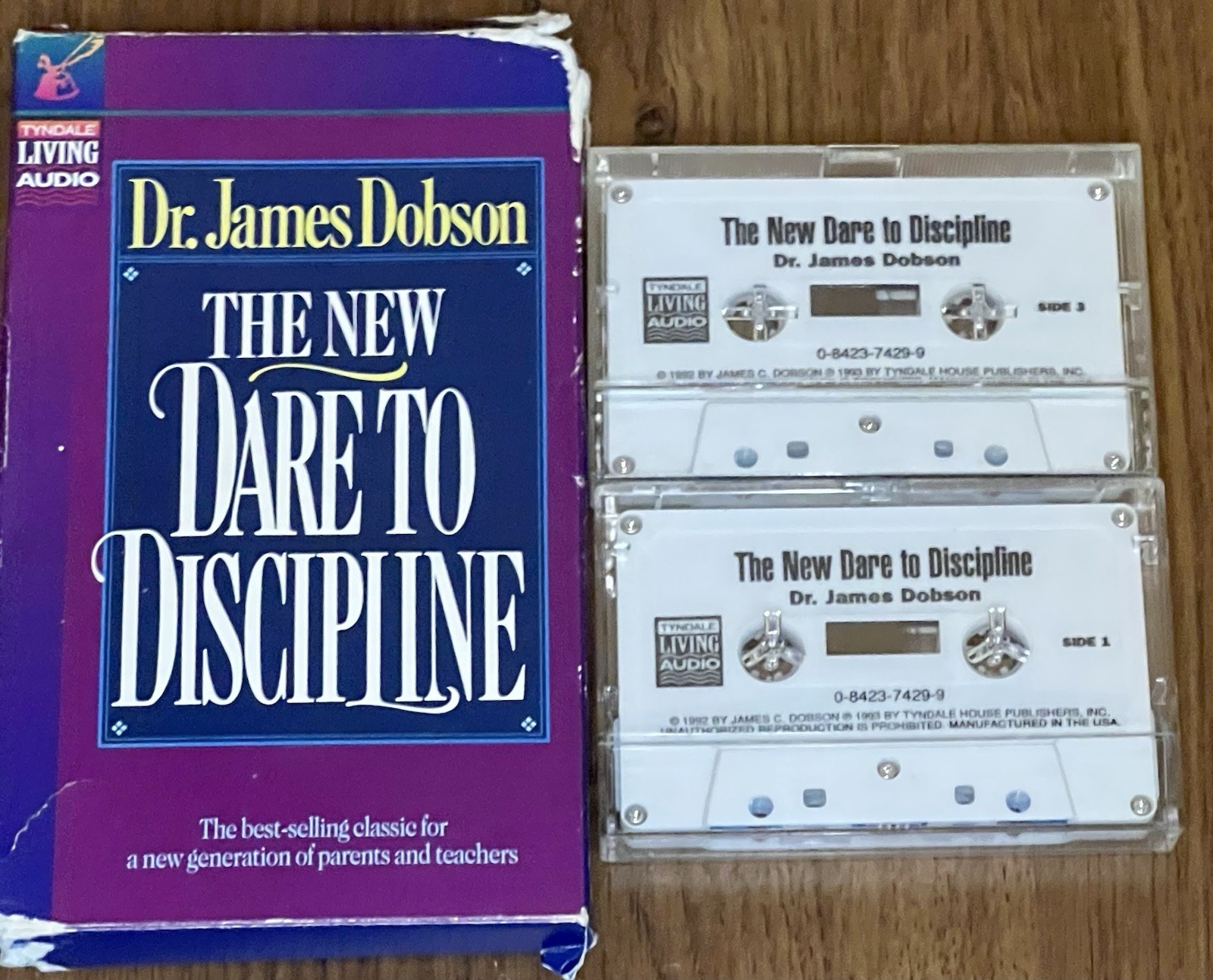 Dr James Dobson The New Dare To Discipline Cassette Audio Book 1993 Two Tapes