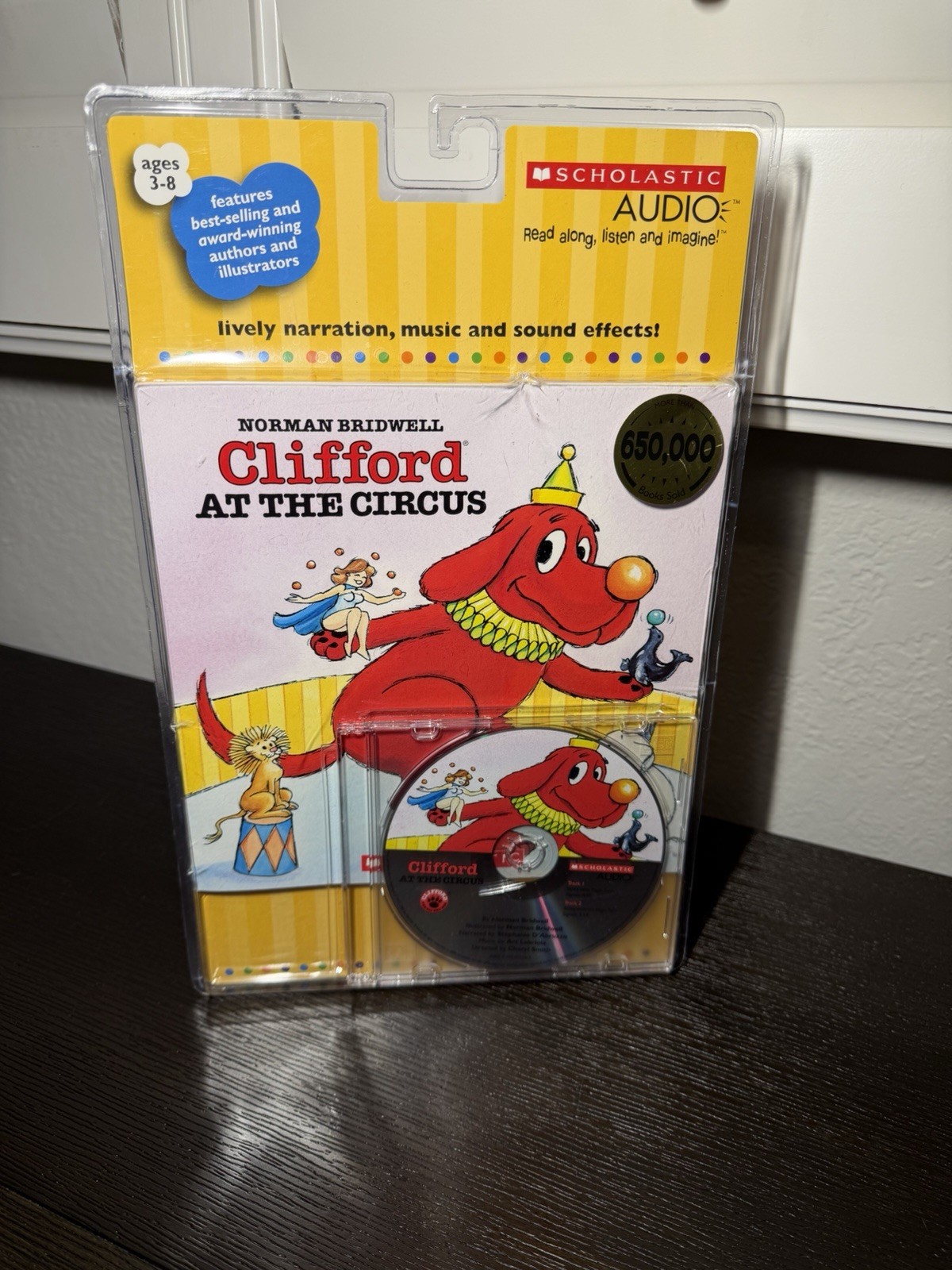 Scholastic Audio Clifford at the Circus CD & Book Set NormanBridwell Ages3-8 NEW