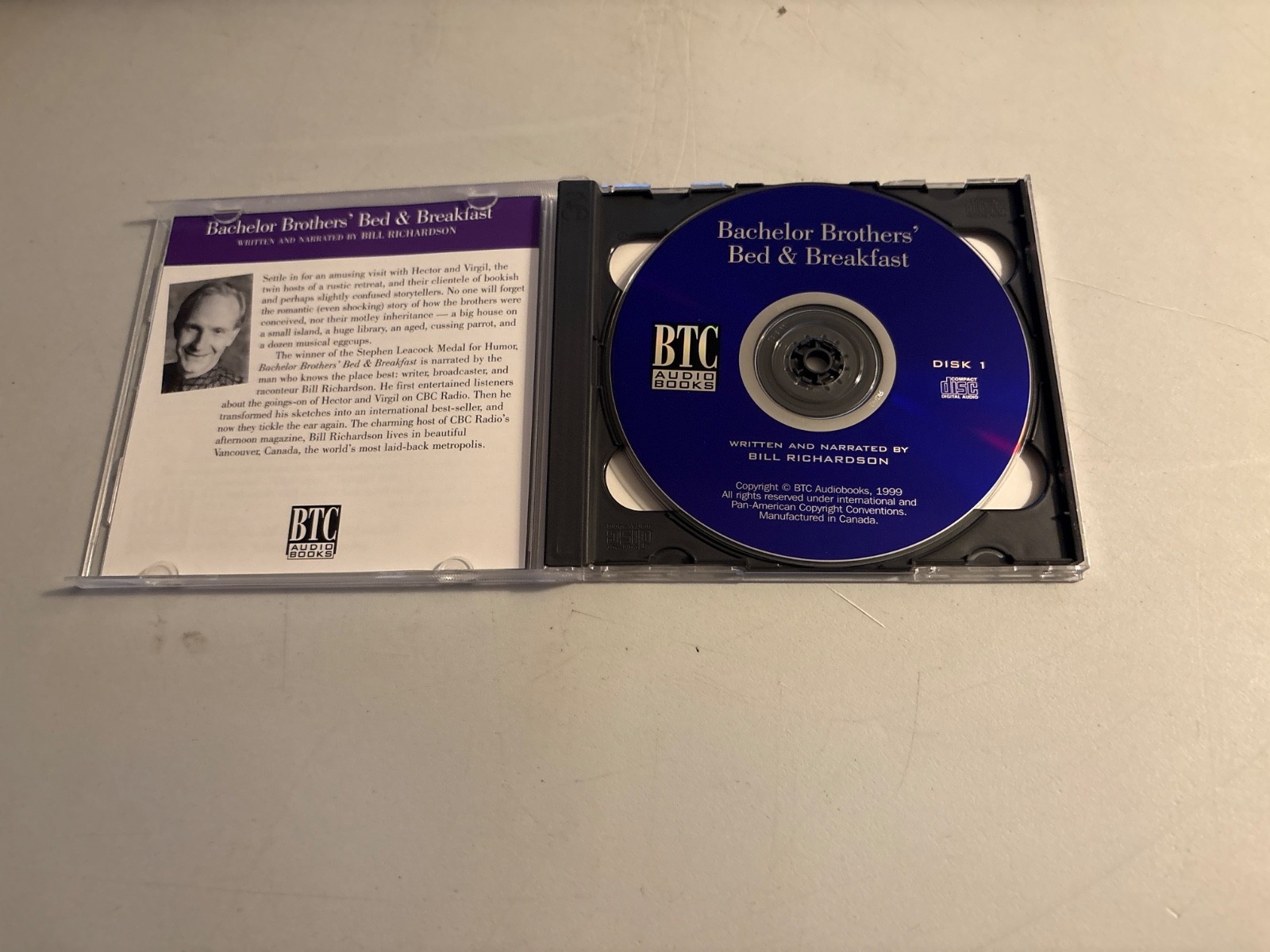 BACHELOR BROTHERS BED & BREAKFAST AUDIOBOOK 2 CD SET BILL RICHARDSON BTC AUDIO