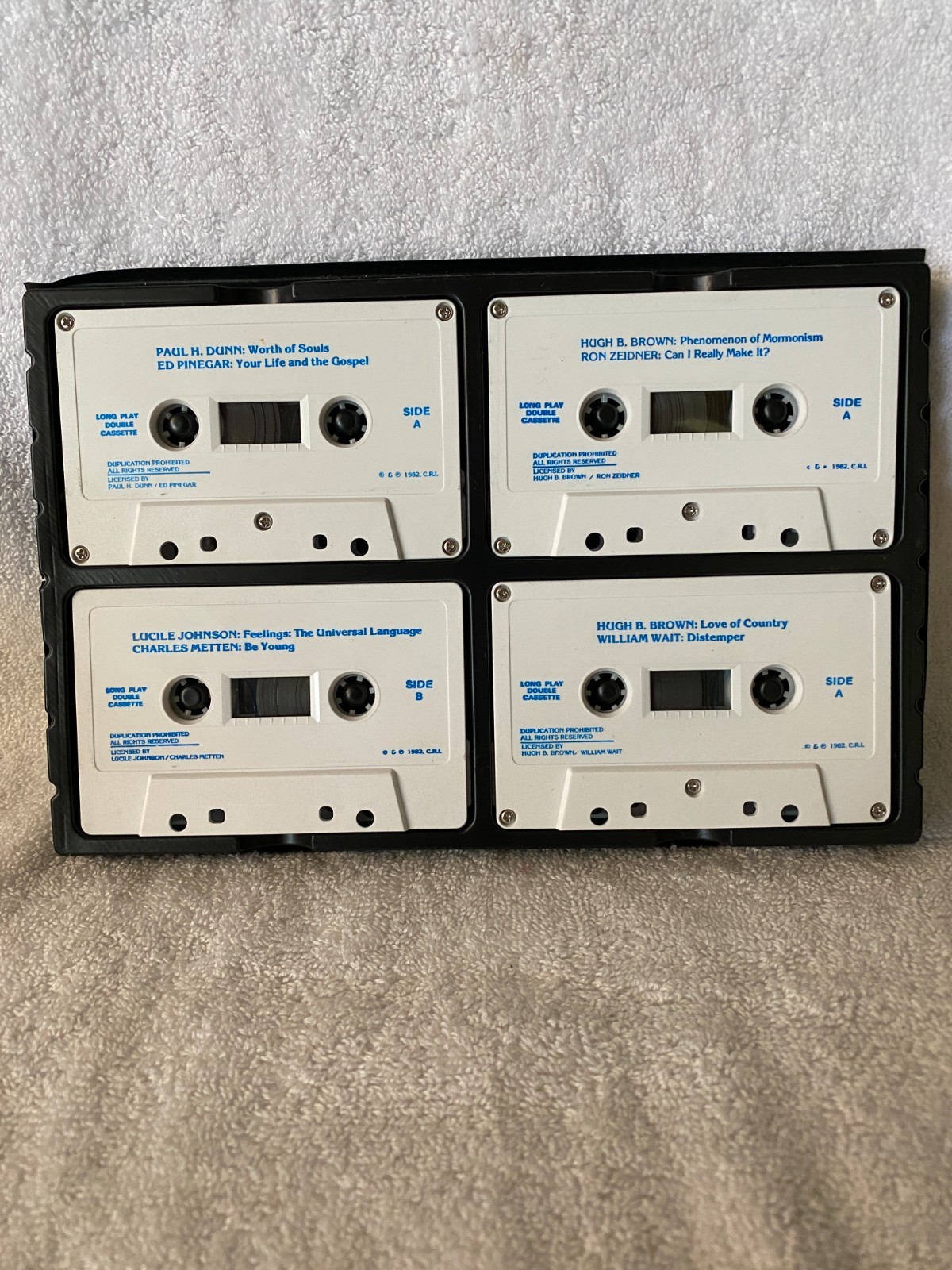 vgt RARE 1982 audio cassette tape BEST OF TALKS BY CHURCH LEADERS LDS