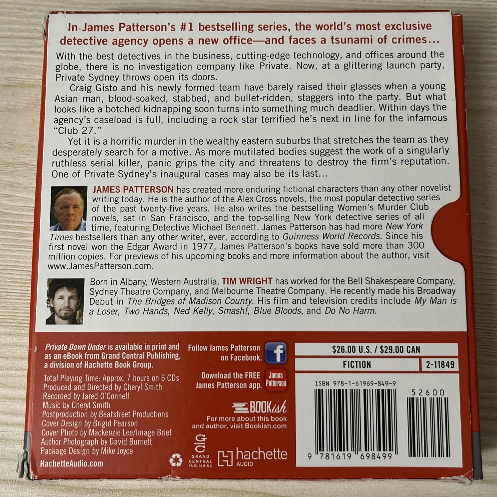 Private down Under by James Patterson and Michael White (2014, Audiobook CD)