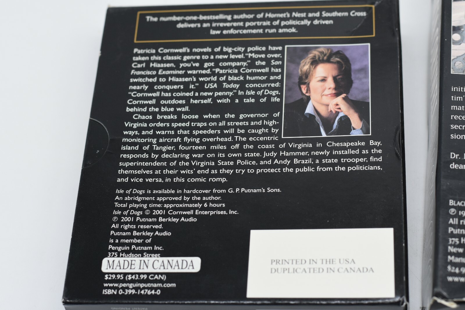 Patricia Cornwell Audiobook LOT (2) Isle of Dogs& Black Notice — FREE FAST SHIP