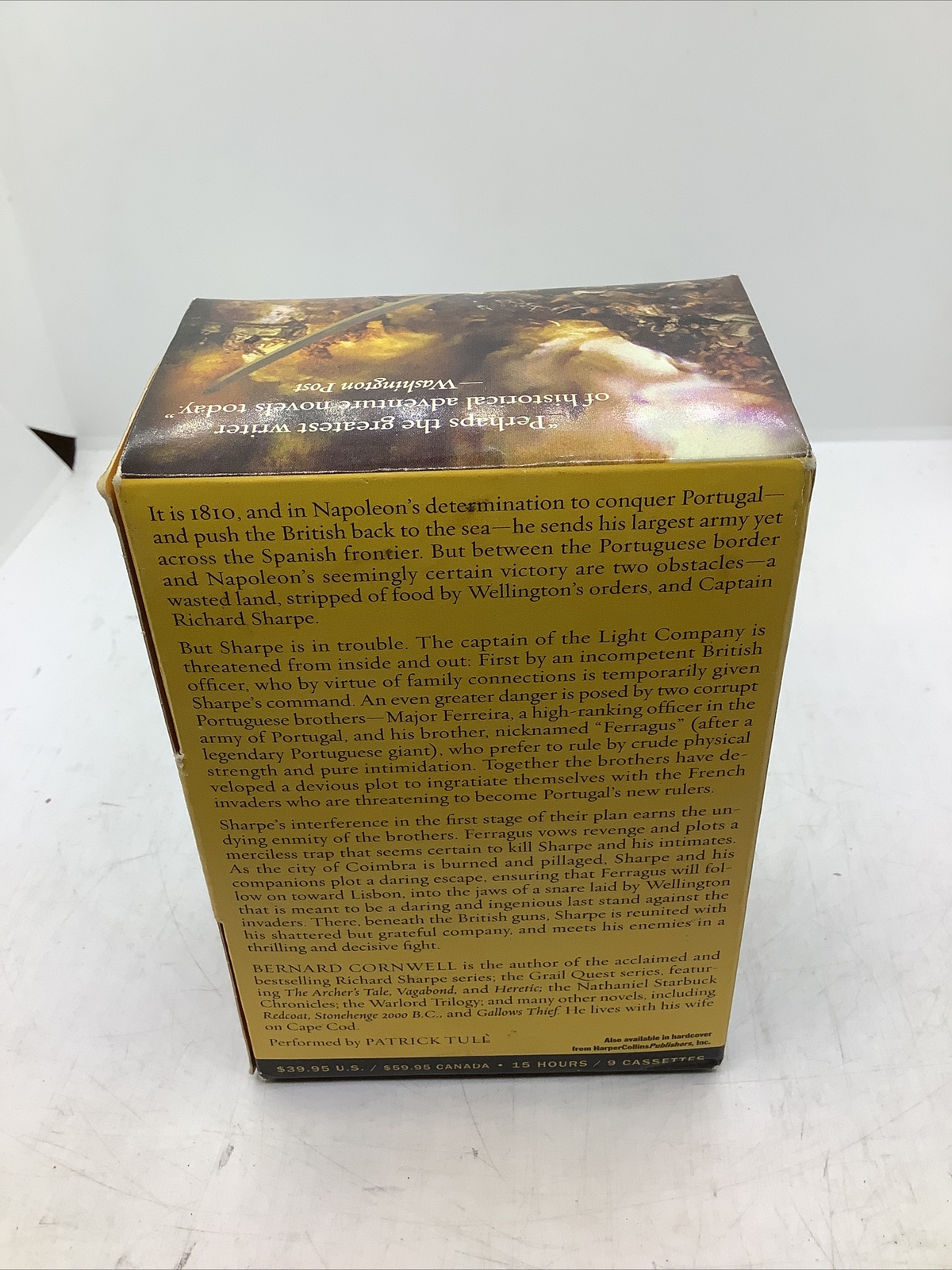 Sharp’s Escape — Bernard Cornwell — 9 Audio Cassettes — Read By Patrick Tull