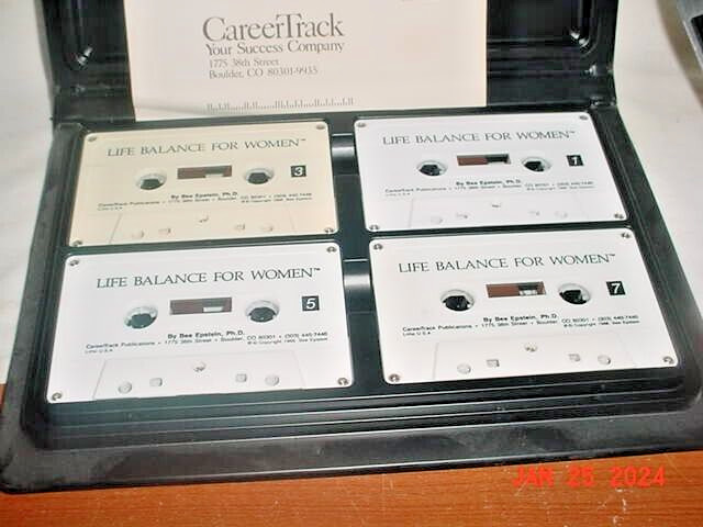 LIFE BALANCE FOR WOMEN BEE EPSTEIN 4 AUDIO CASSETTE CAREER FAMILY ADVICE SEMINAR