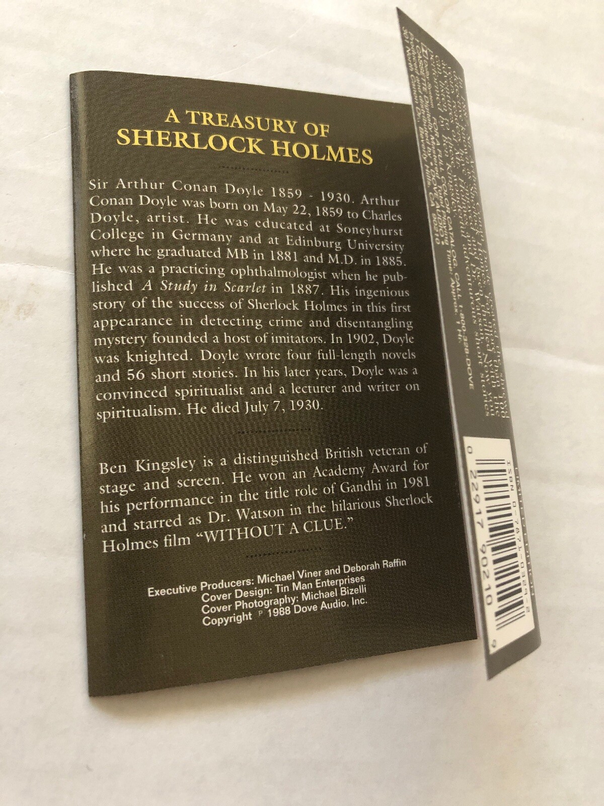 A Treasury Of Sherlock Holmes Cassette Ben Kingsley -Adventure Of Copper Beeches