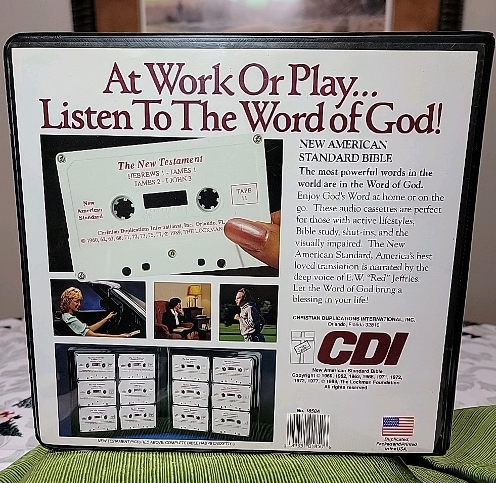 The Cassette Bible. New Testament Matthew-Revelation Narrator E.W.»Red» Jeffries
