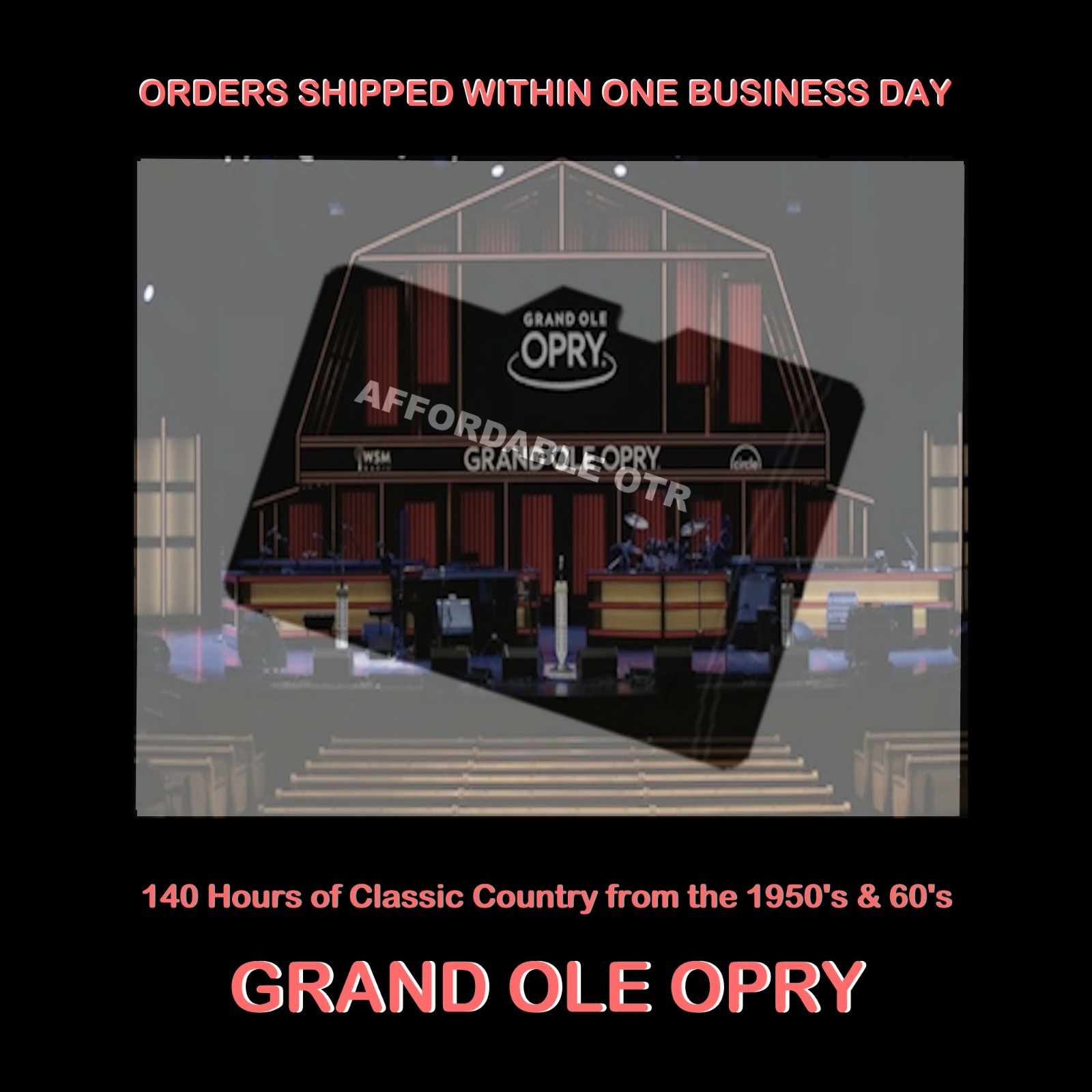 140 HRS OF CLASSIC COUNTRY MUSIC FROM THE 50’S & 60’S ON THE GRAND OLE OPRY