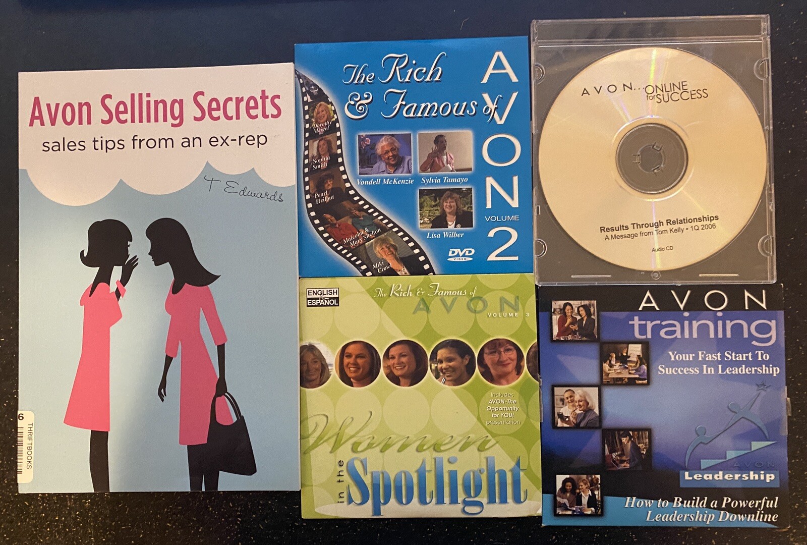 Avon Selling Secrets Book, DVDs, Audio CDs Lot