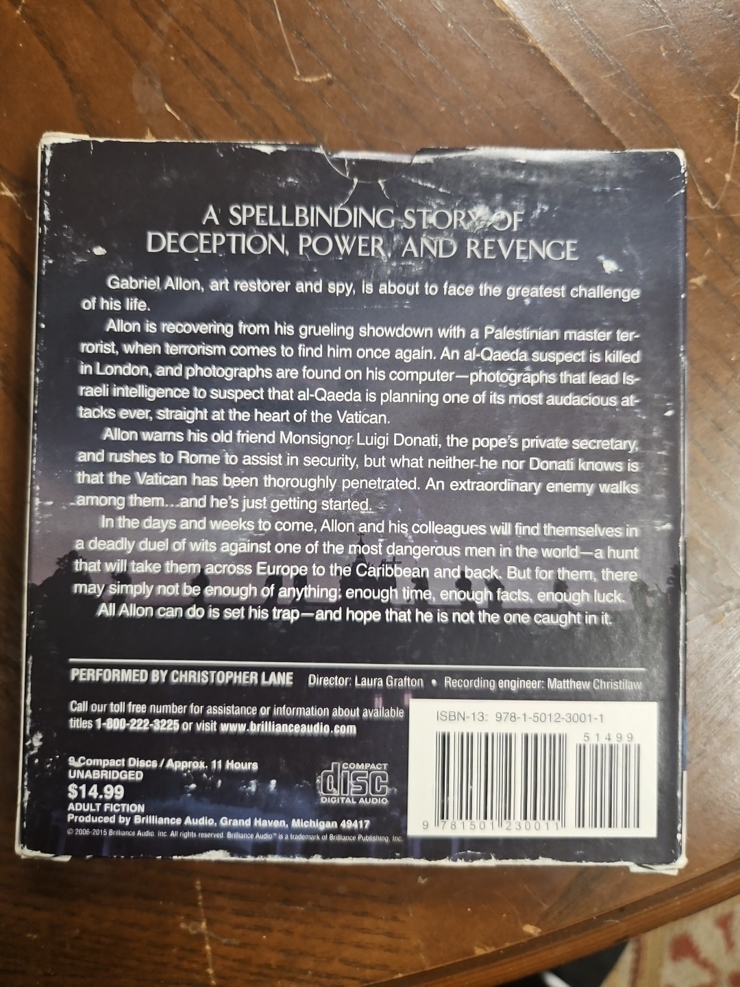 The Messenger Daniel Silva CD Audiobook 2015 Gabriel Allon Unabridged