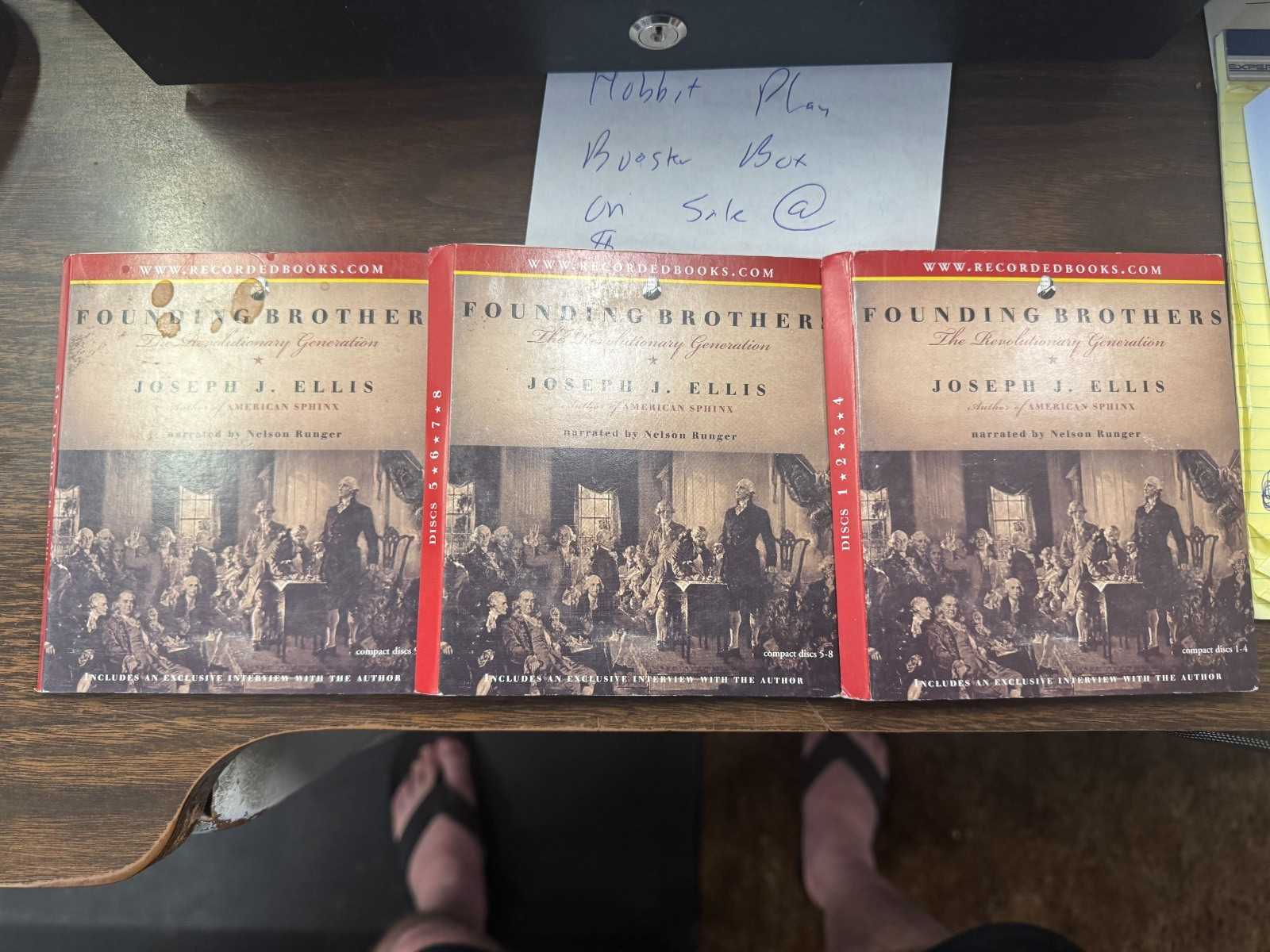 Founding Brothers Audio Book Complete 12 CD Set Joseph Ellis FREE US Shipping