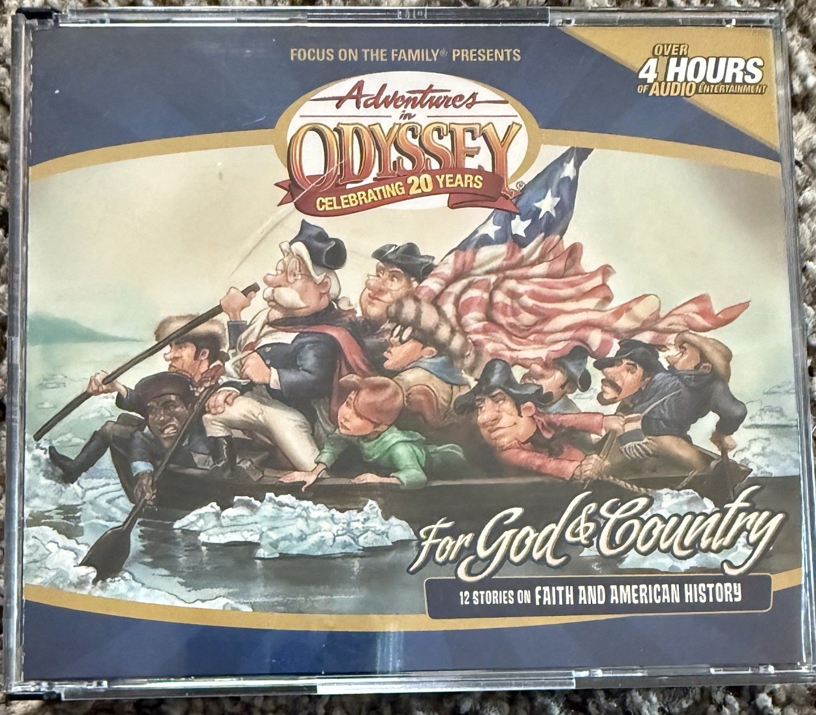 For God and Country ~Adventures in Odyssey — Focus on Family 4 CD Set