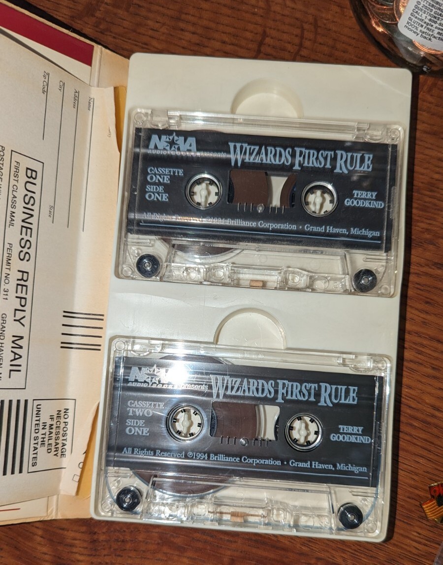 Audio Cassette Wizard’s of First Rule by Terry Goodkind NOVA Audiobooks 1994