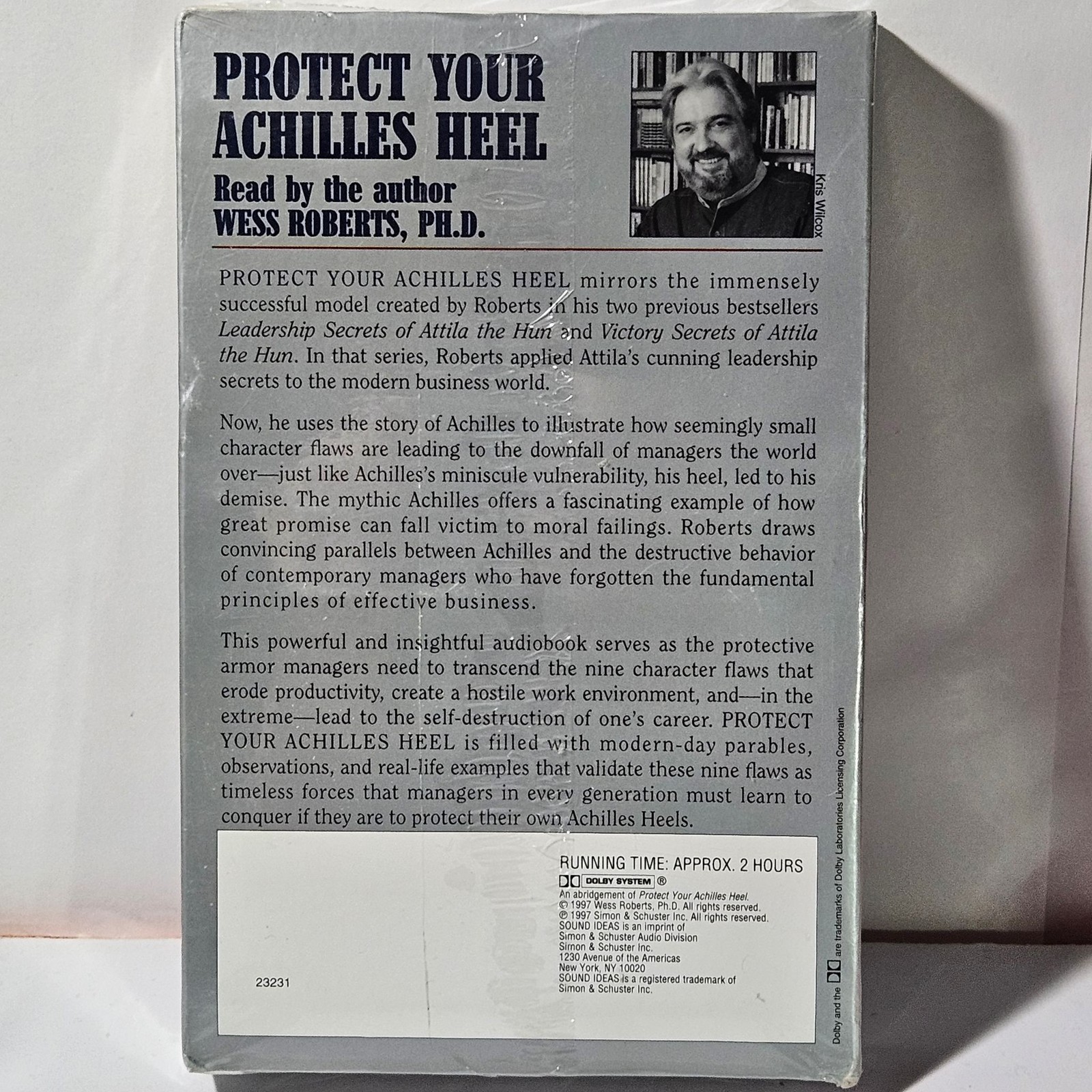 Simon & Schuster Audio Protect Your Achilles Heel Wess Roberts 2 Cassettes